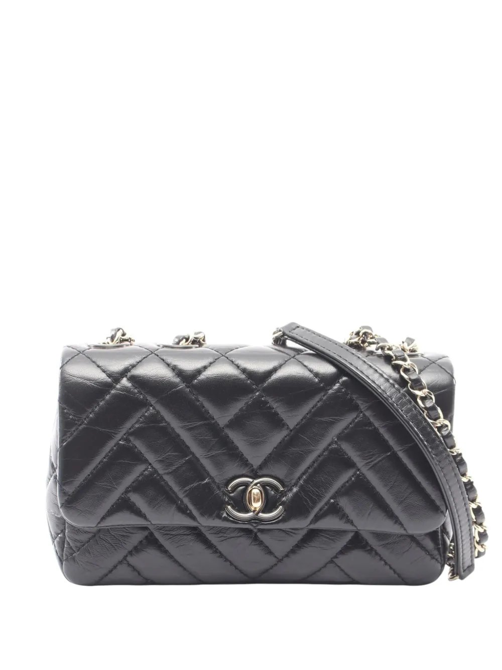 2019 Quilted Lambskin Straight Flap shoulder bag