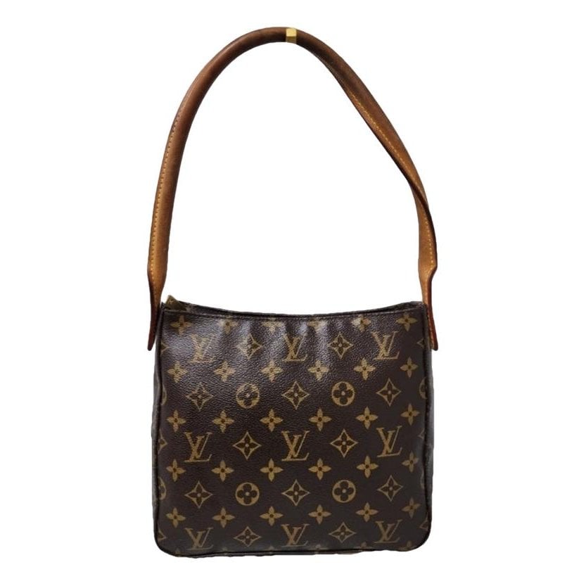 Looping leather handbag