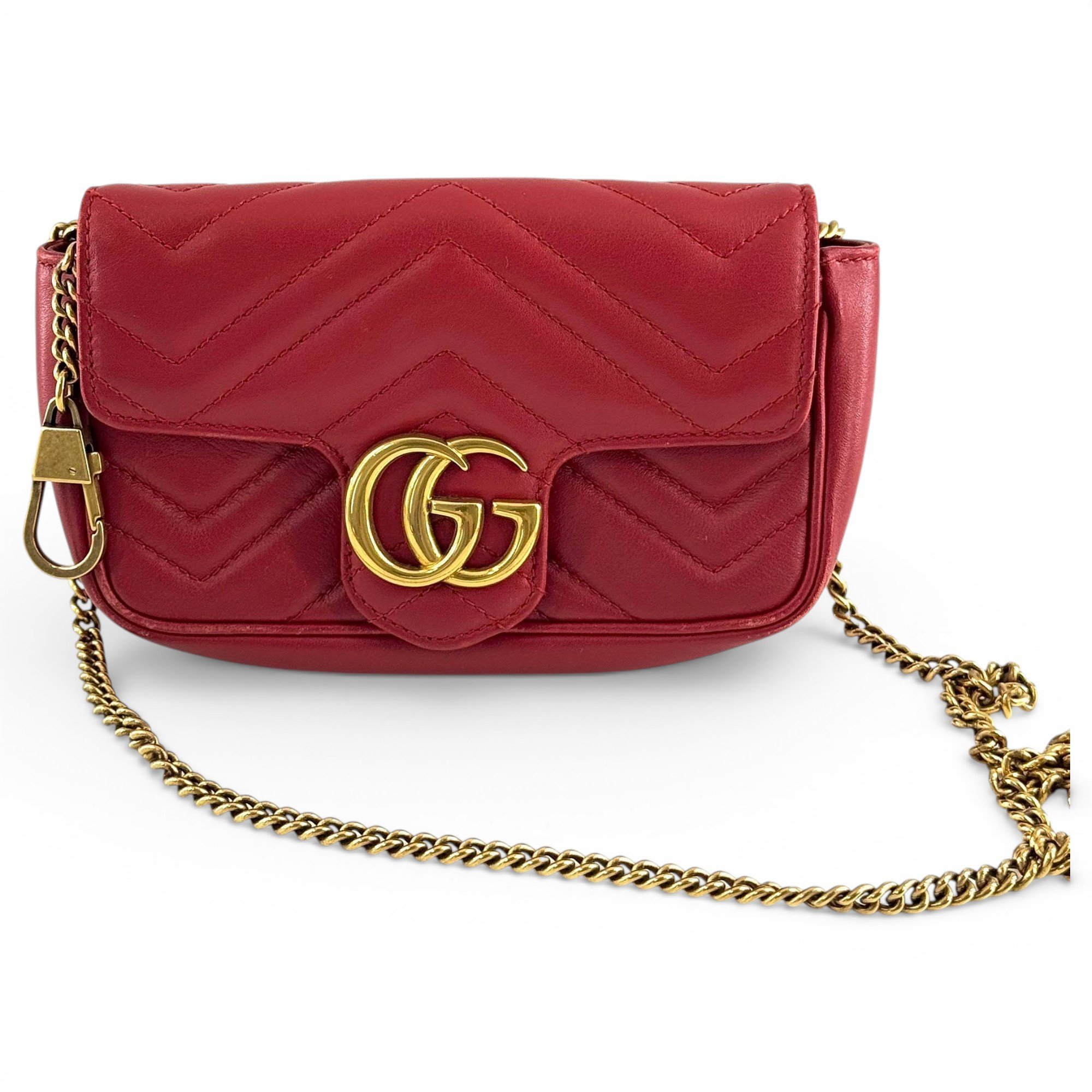 GG Marmont Flap leather crossbody bag