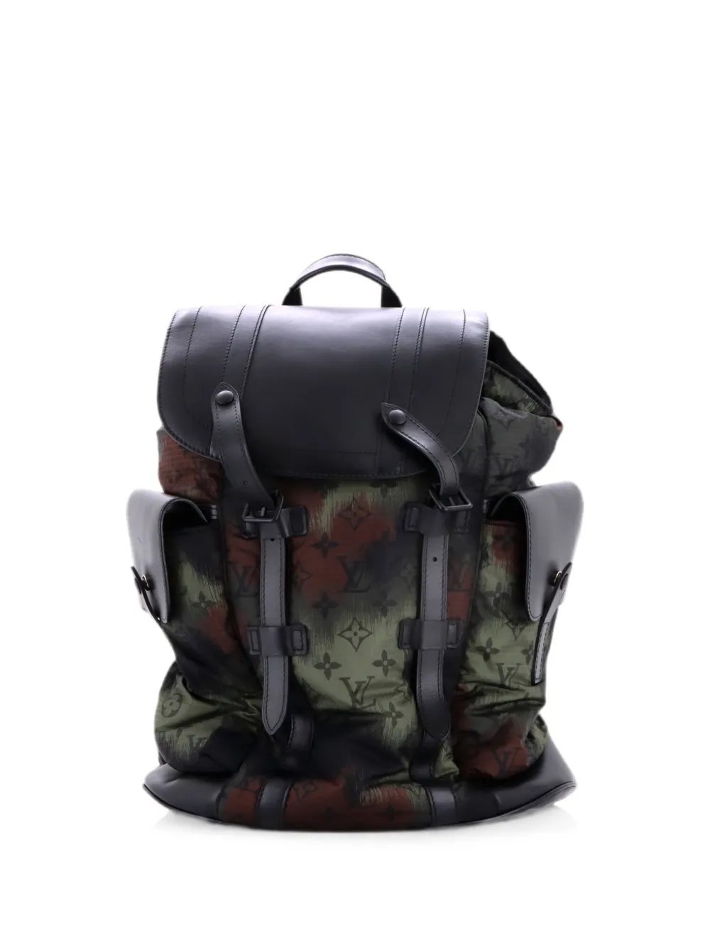 Christopher Limited Edition Camouflage Monogram Nylon with Leather PM backpack