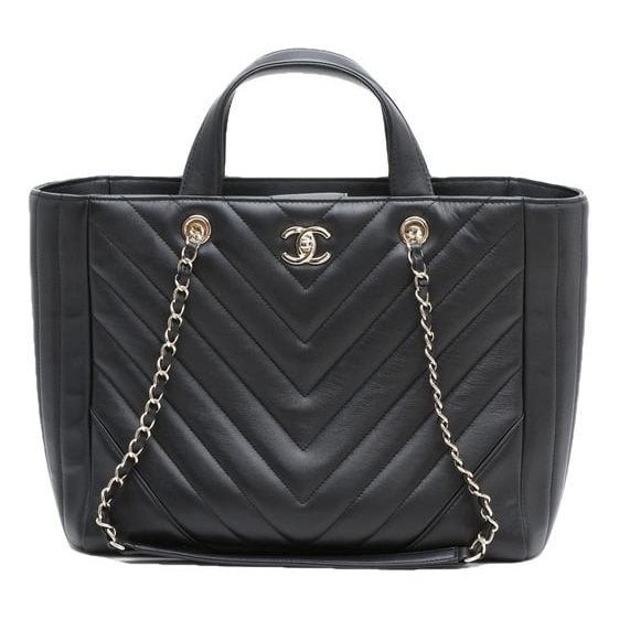 Statement leather tote