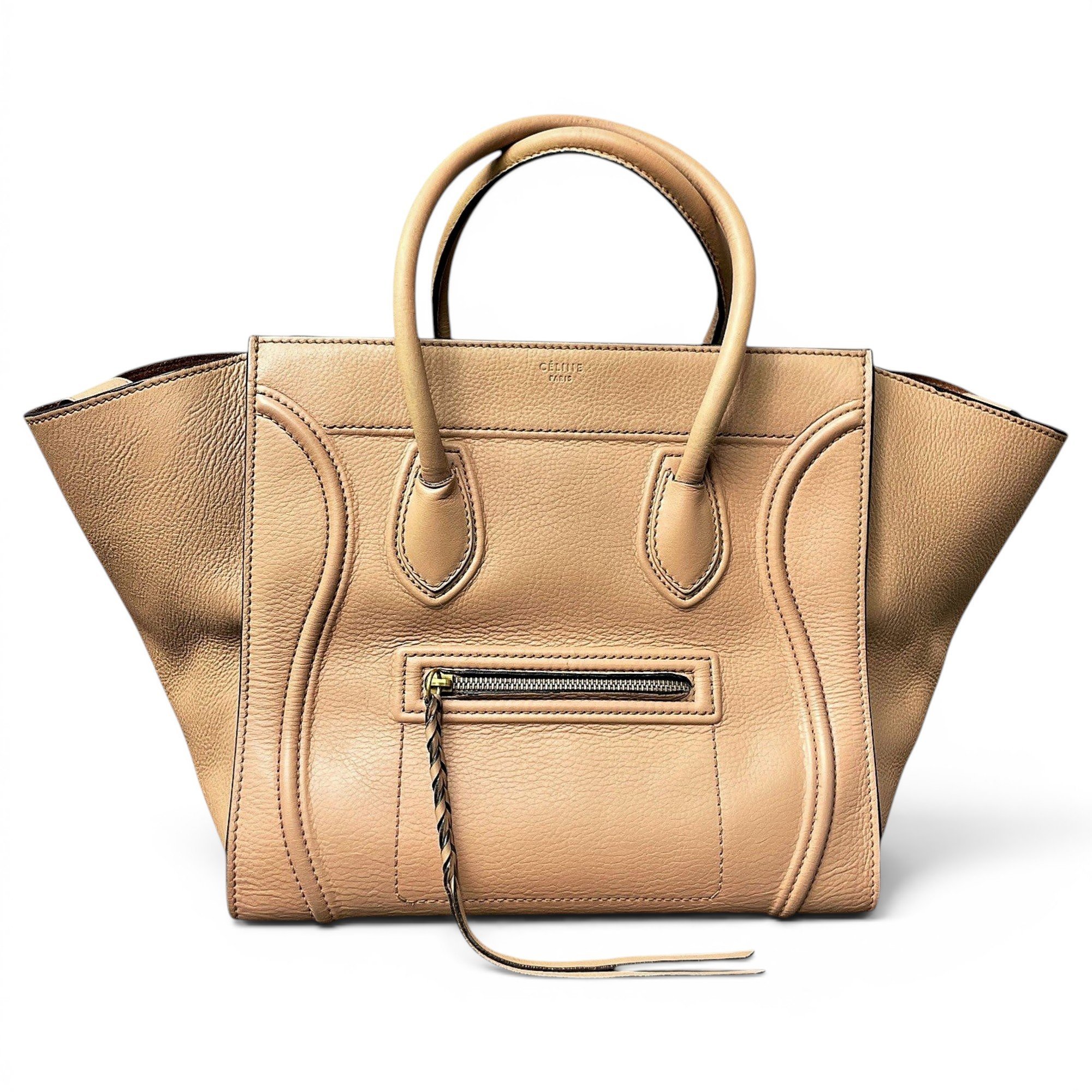 Luggage leather handbag