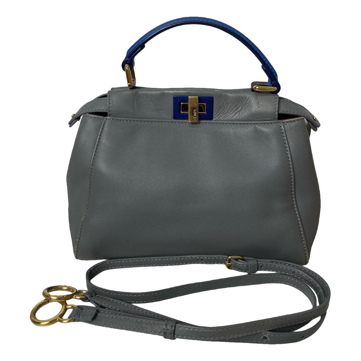 Peekaboo leather handbag