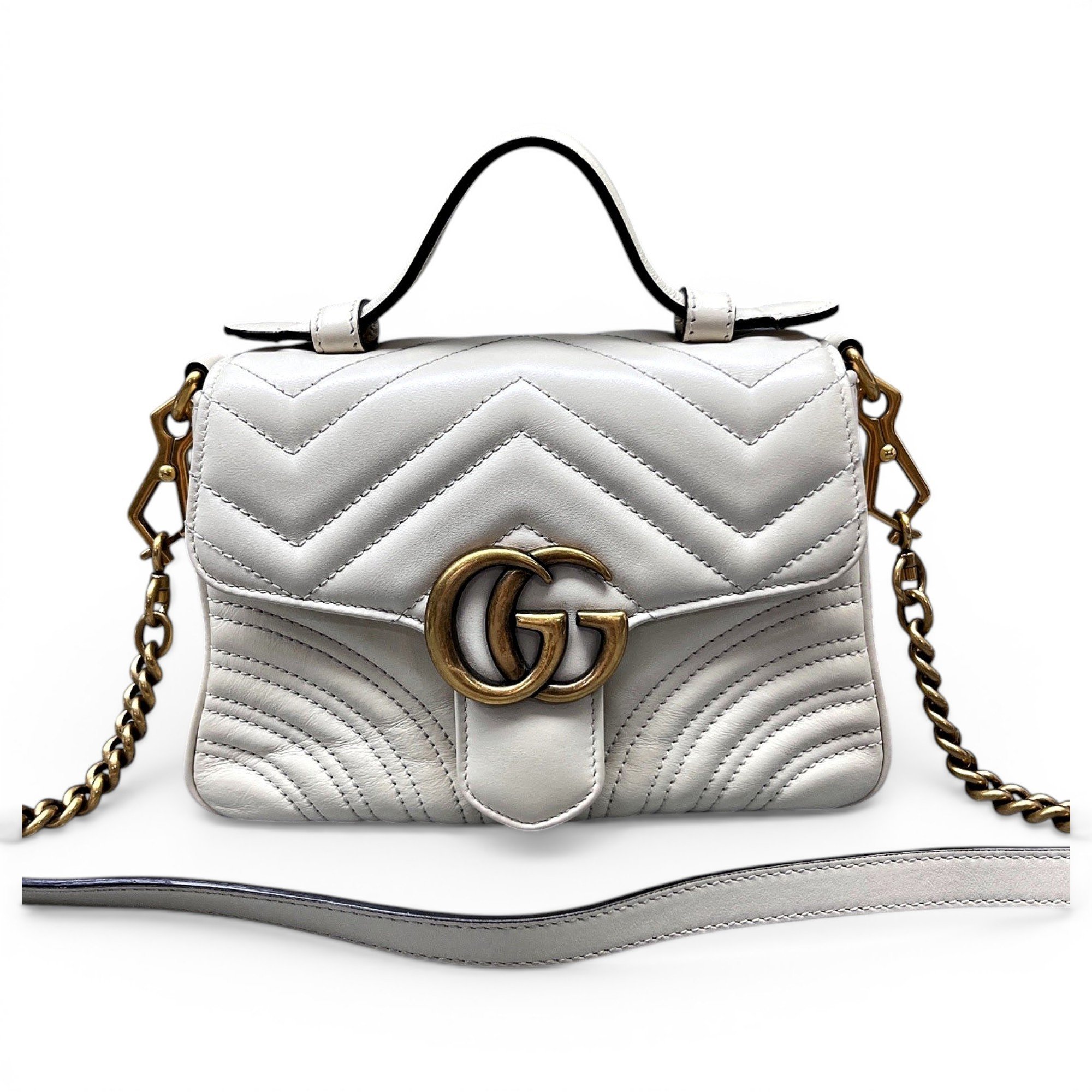 GG Marmont Flap leather handbag