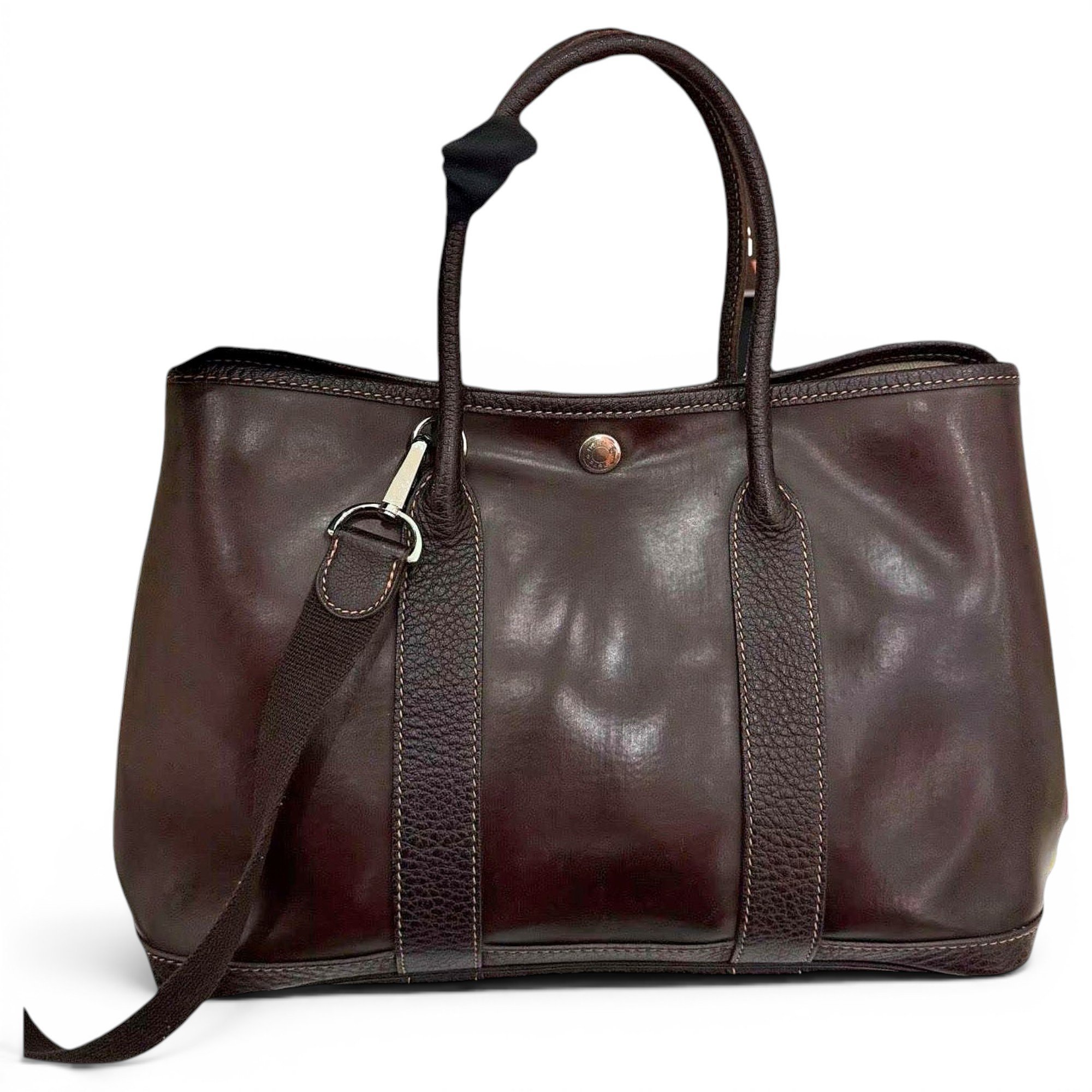 Garden Party leather handbag