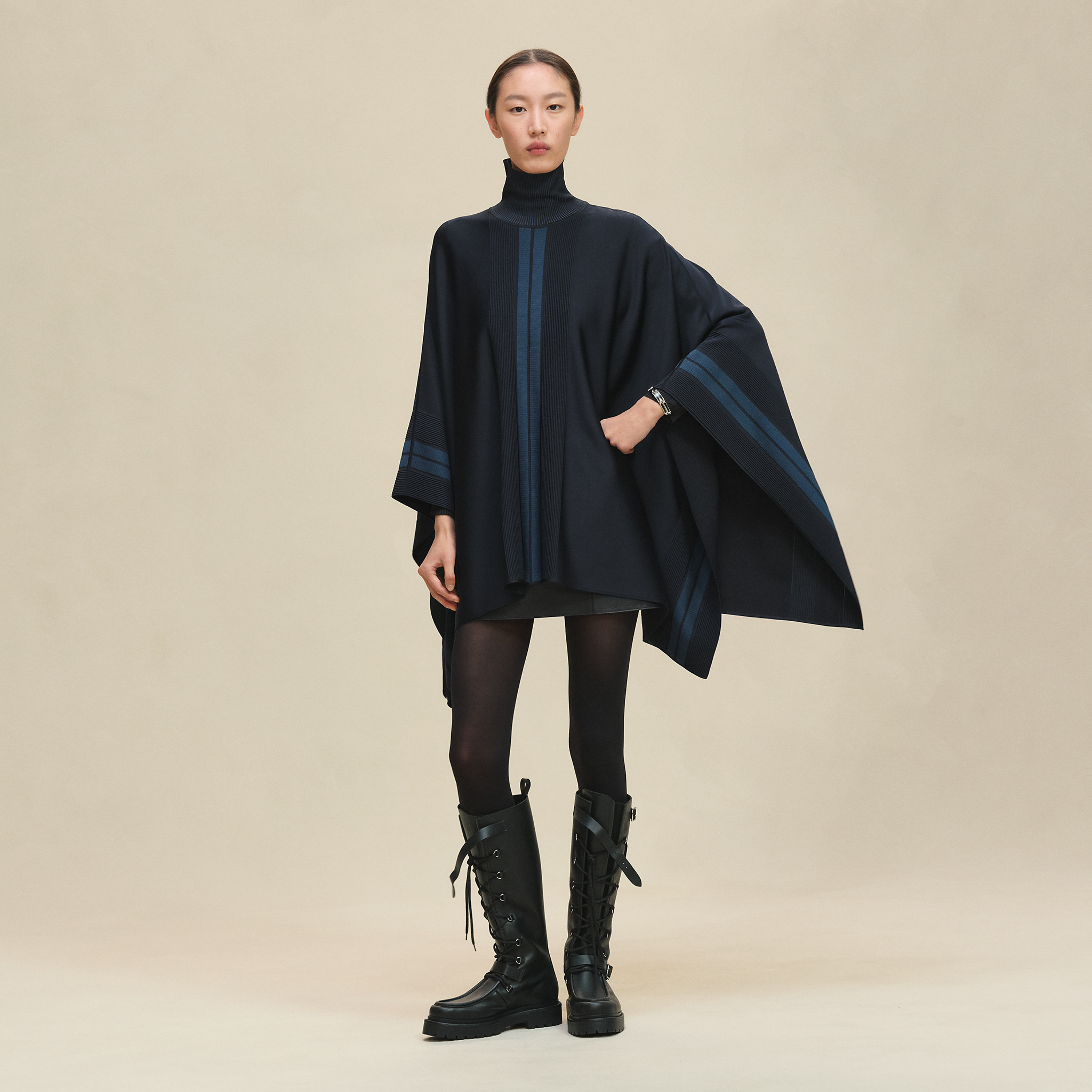 Bicolor poncho