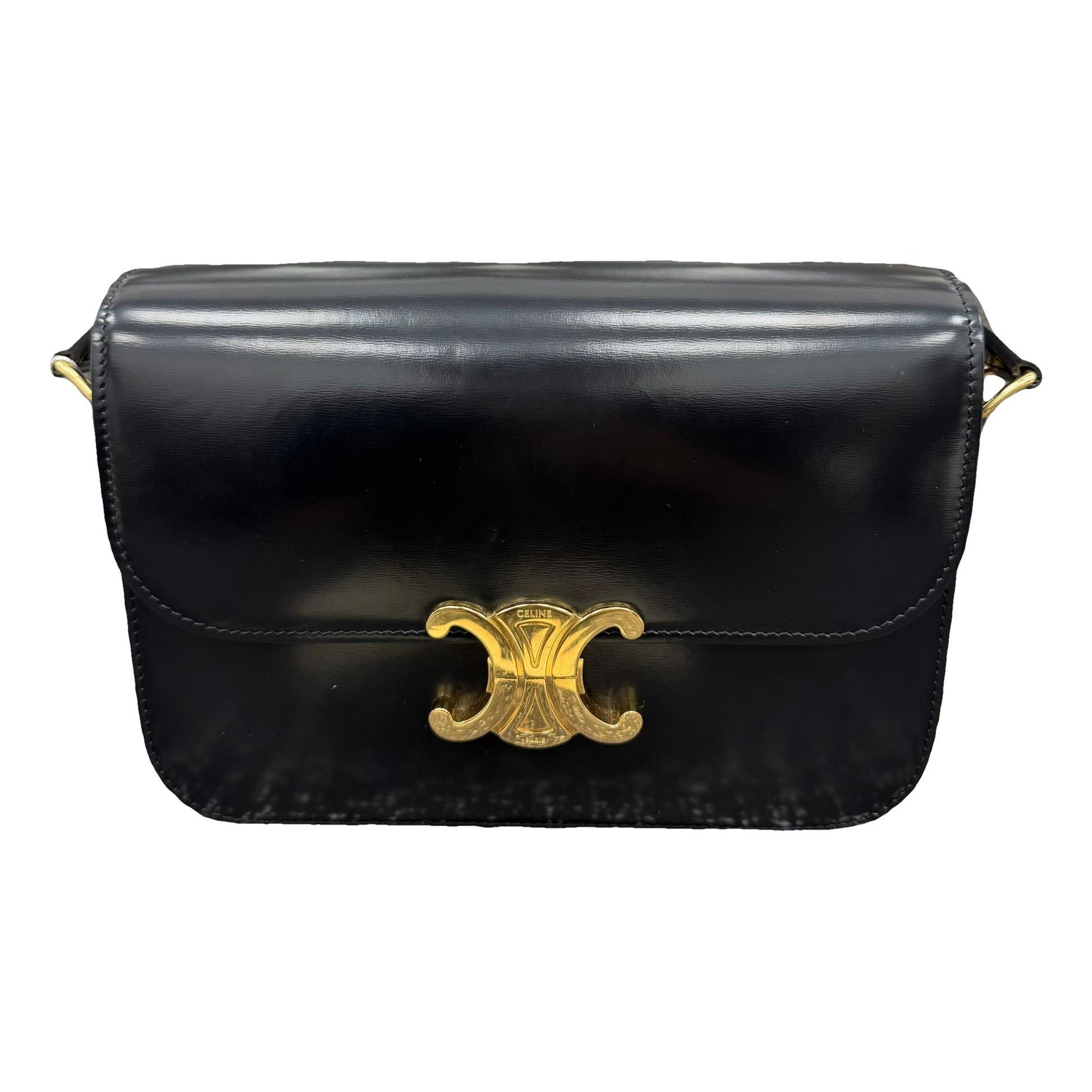 Triomphe leather handbag