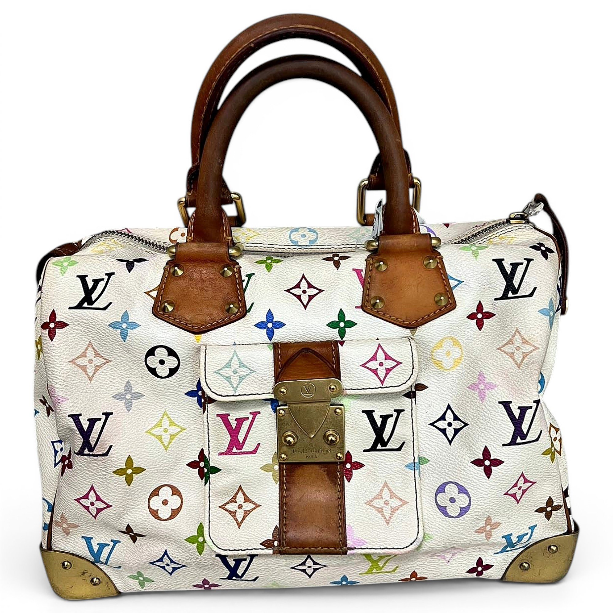 Speedy leather handbag