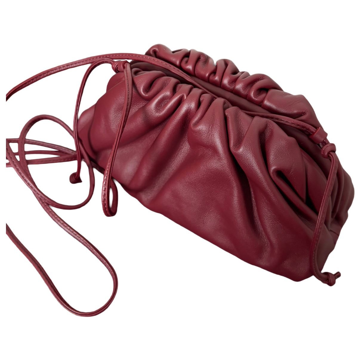 Pouch leather crossbody bag