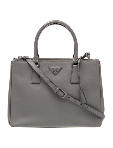Saffiano Leather Galleria Double Zip Medium