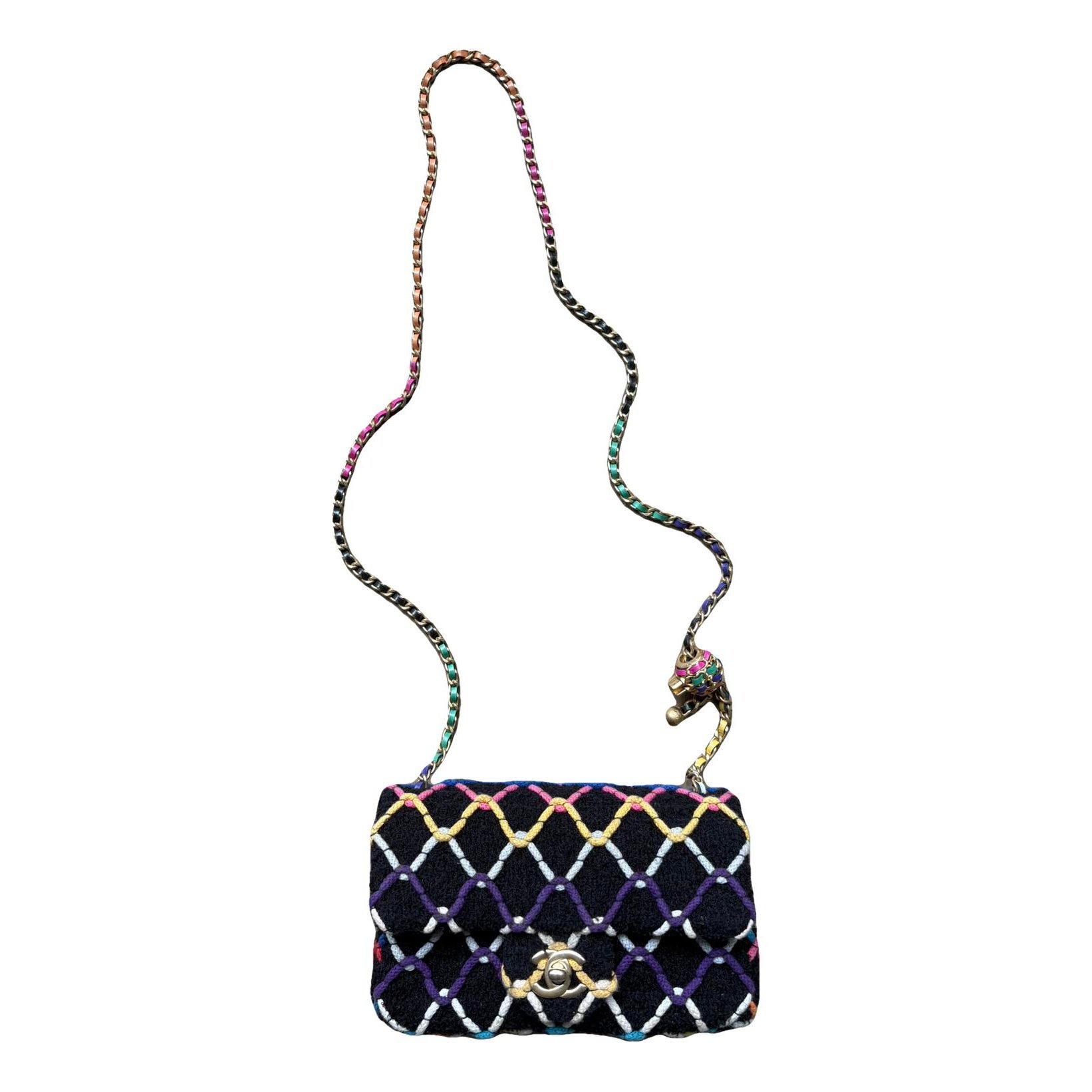 Trendy CC Flap tweed handbag
