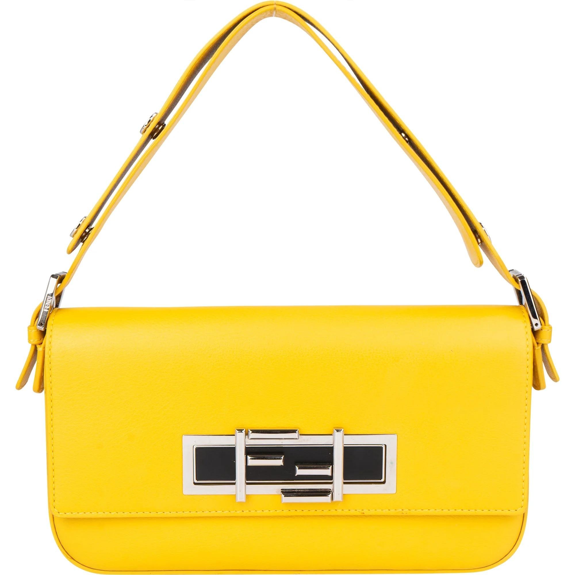 Baguette leather handbag