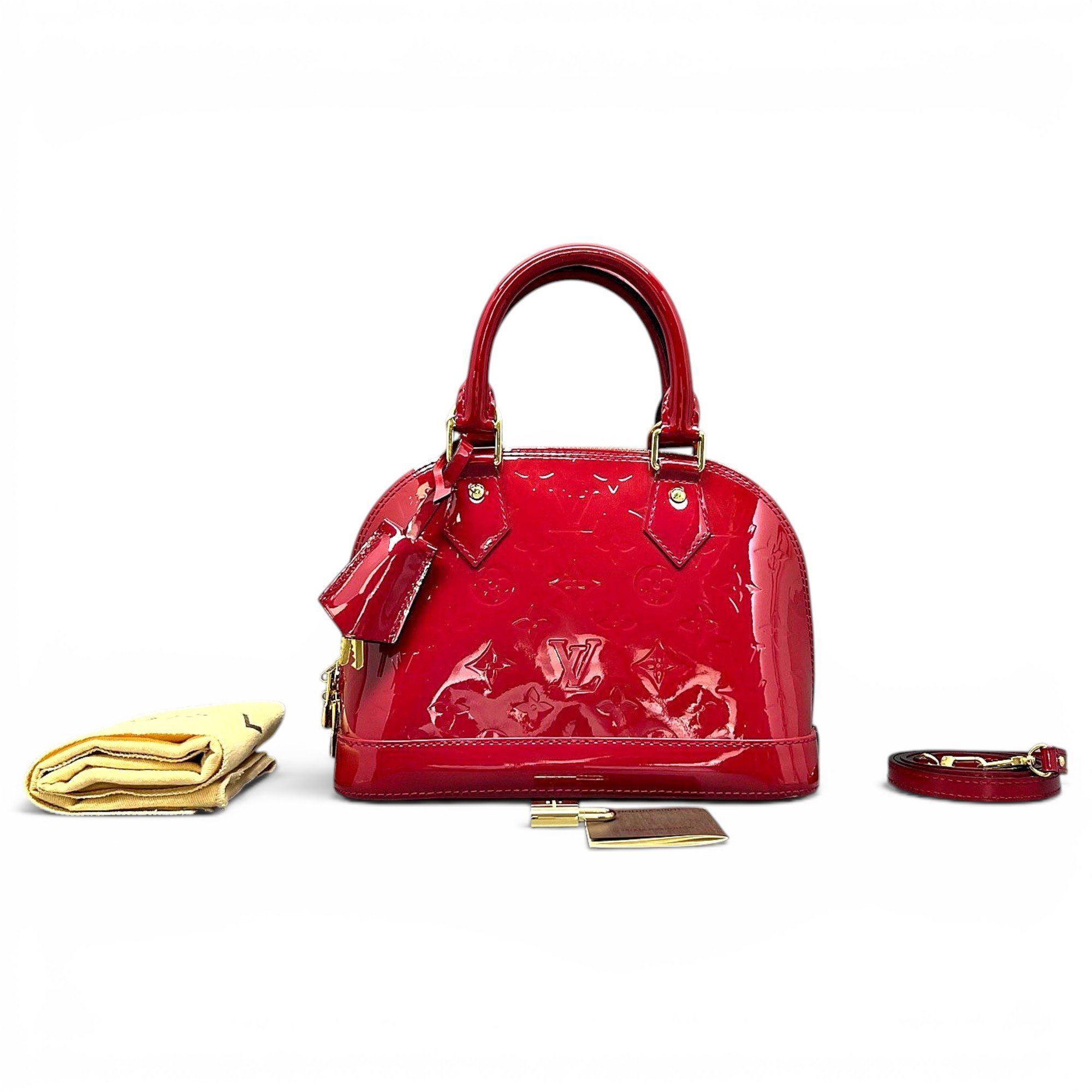 Alma BB patent leather handbag