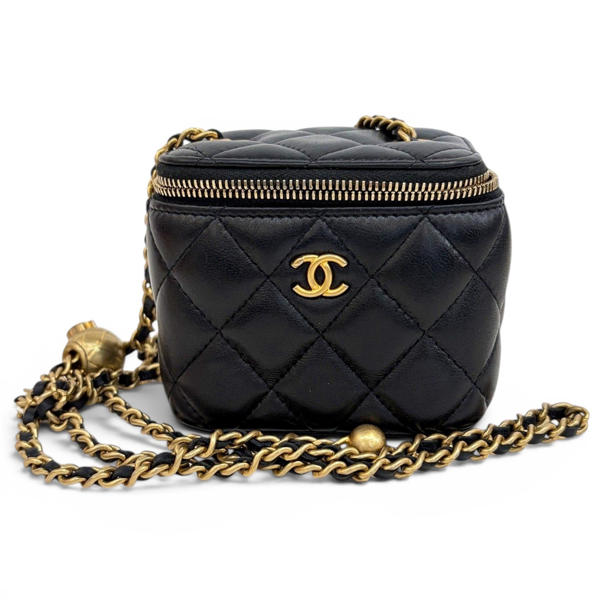Trendy CC Vanity leather handbag