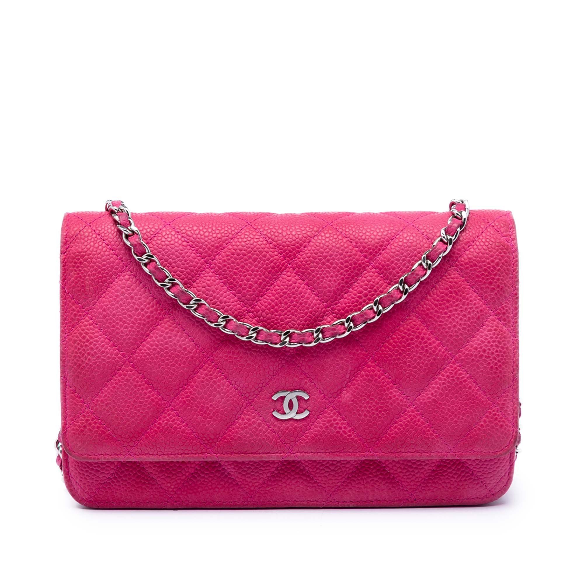 Wallet On Chain leather handbag