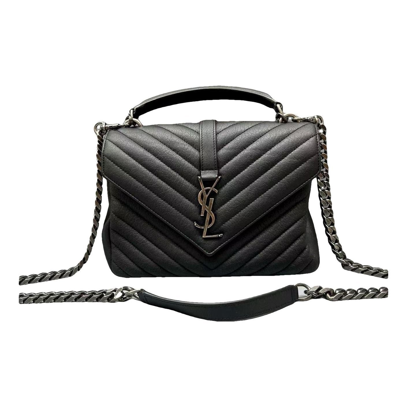Collége monogramme leather handbag