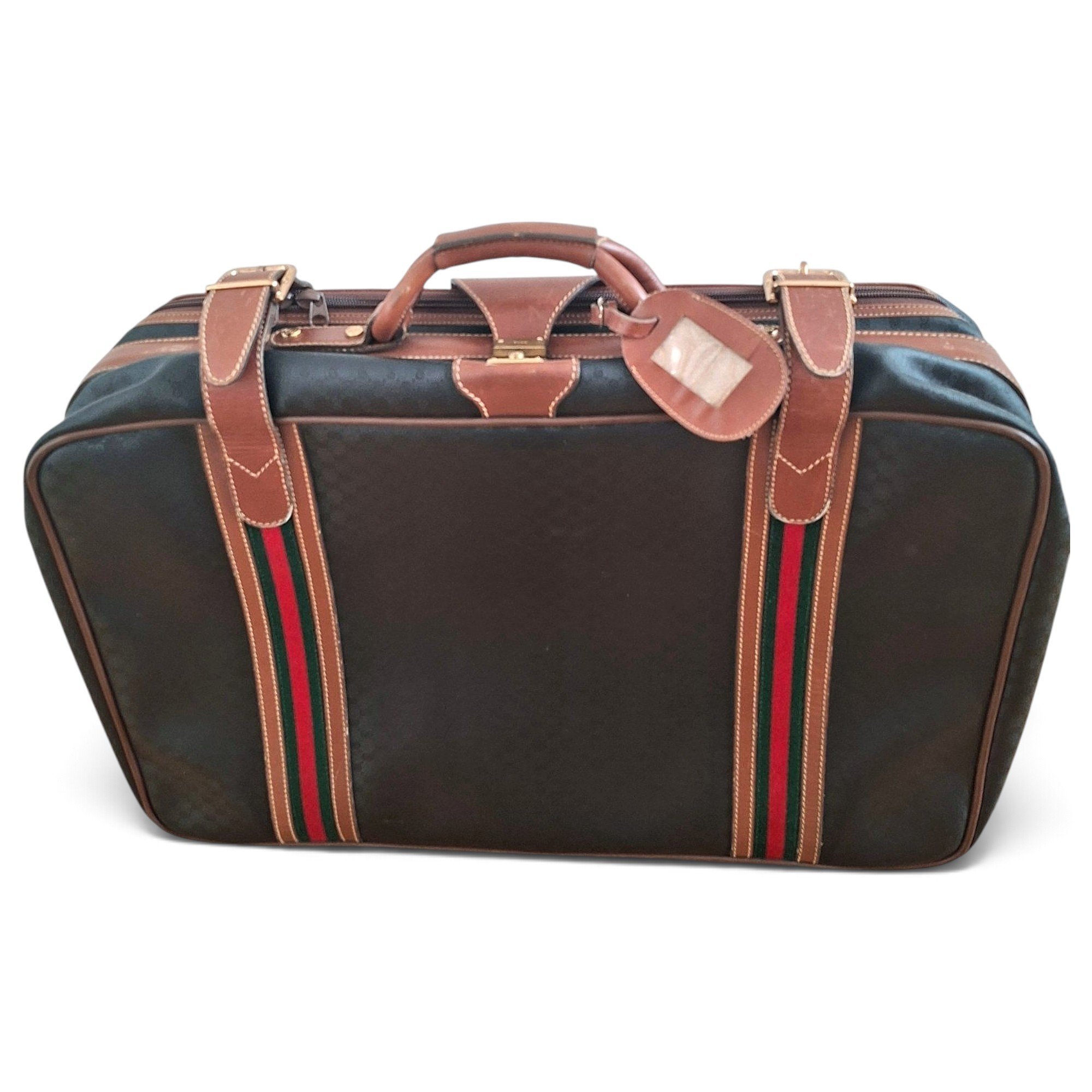 Leather travel bag
