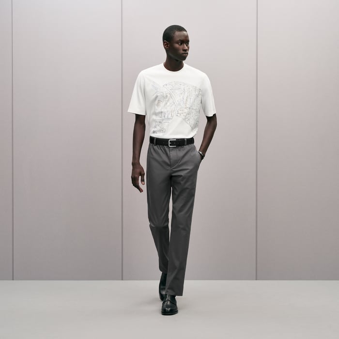 Blanc "Quadrige" Embroidered T-shirt