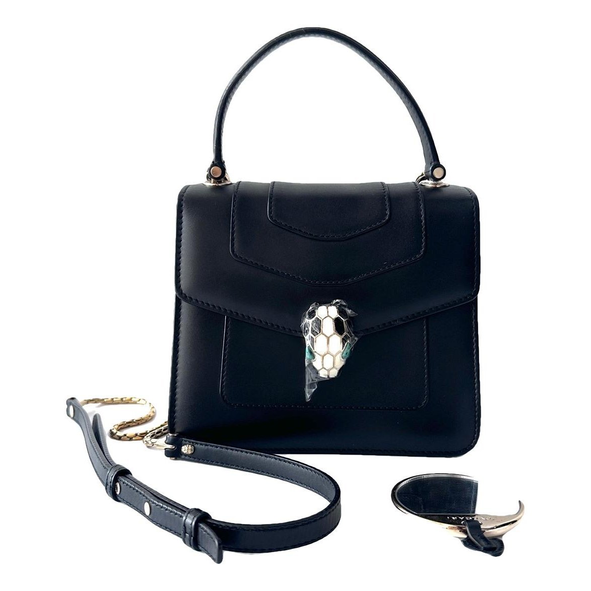 Serpenti leather handbag