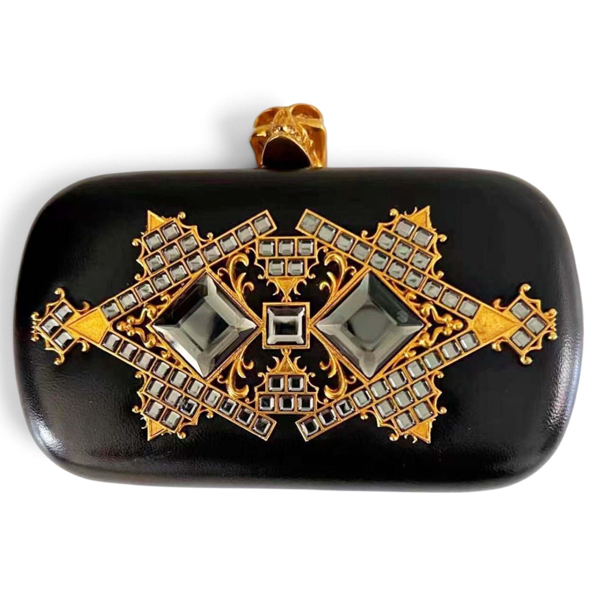 Skull clutch bag
