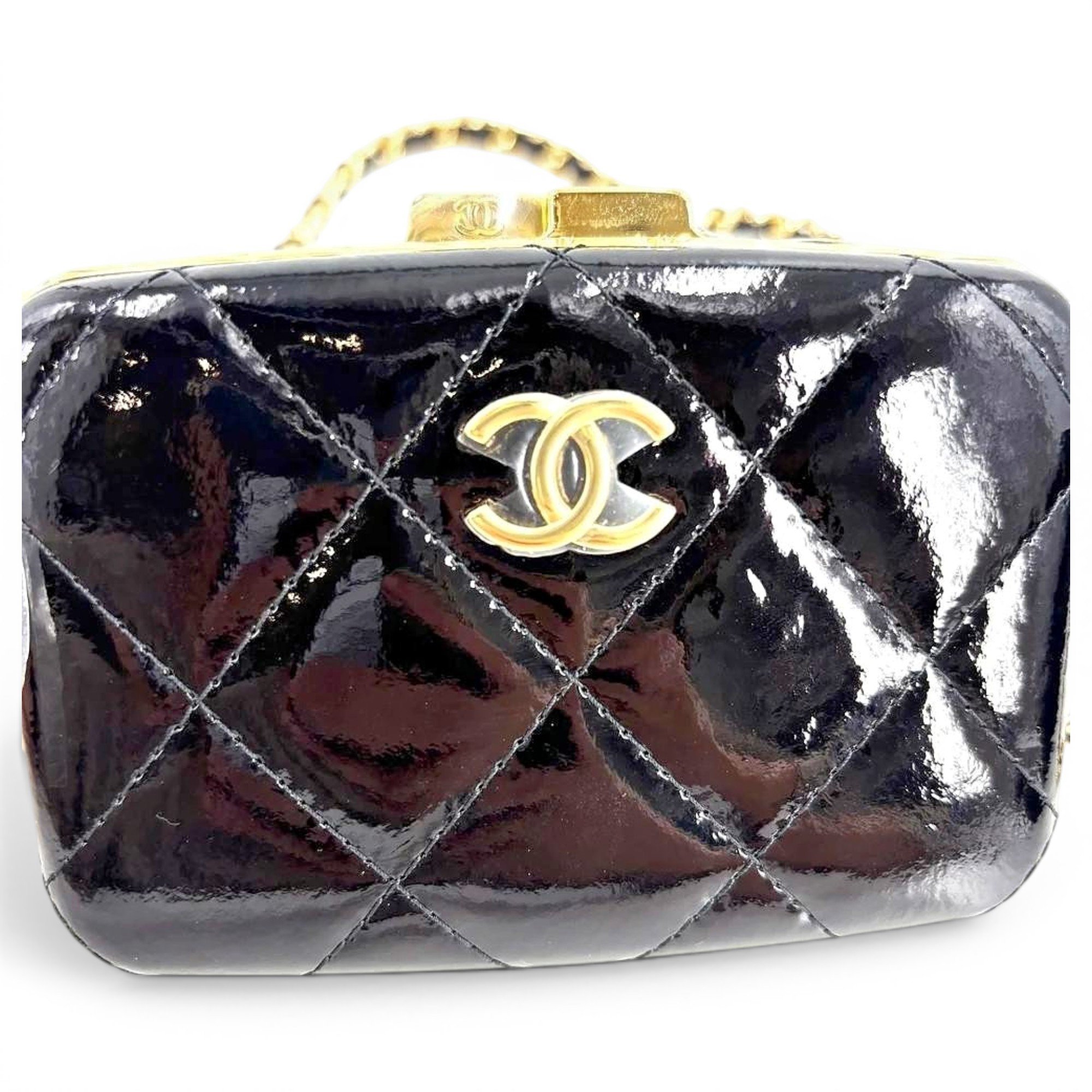 Patent leather mini bag