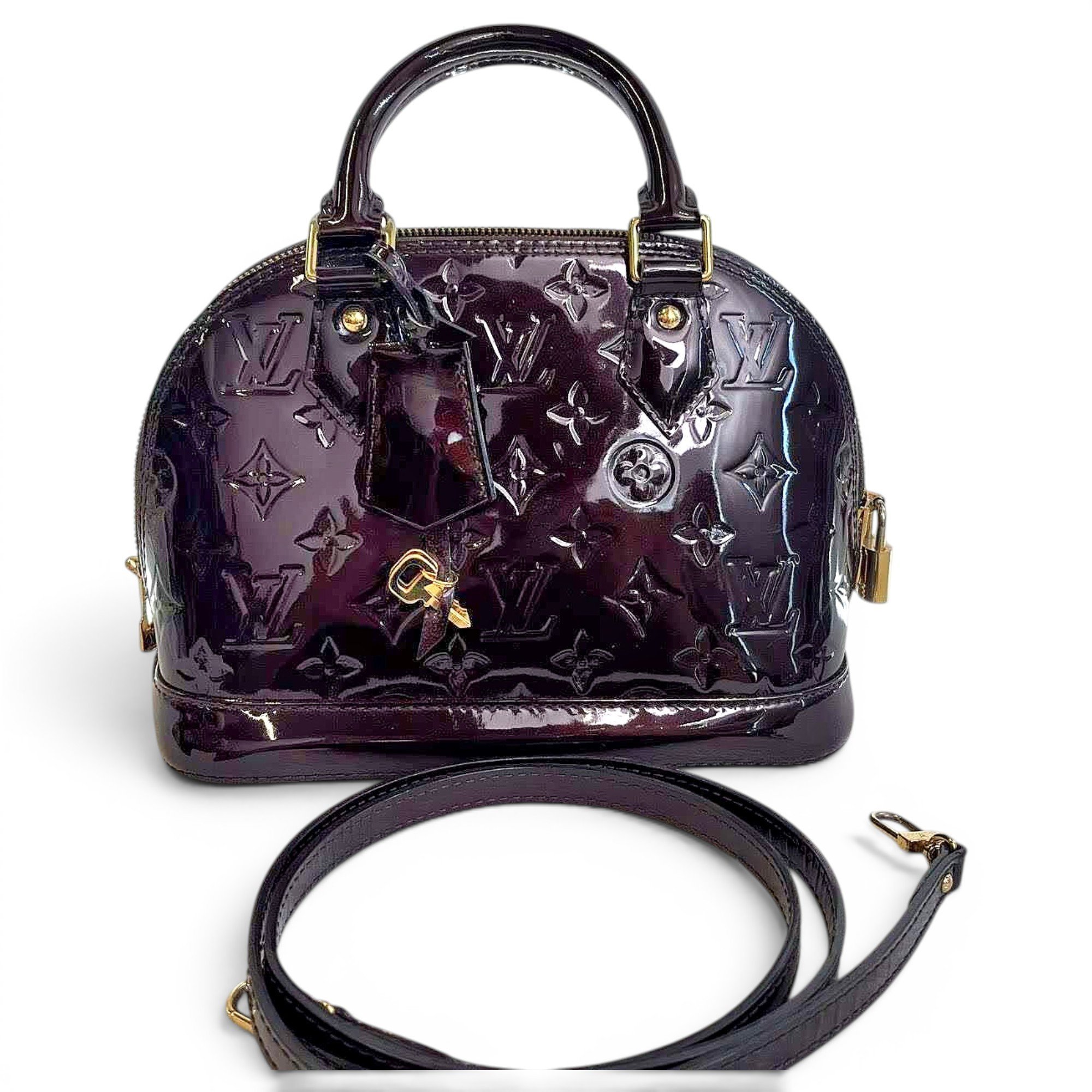Alma BB patent leather handbag