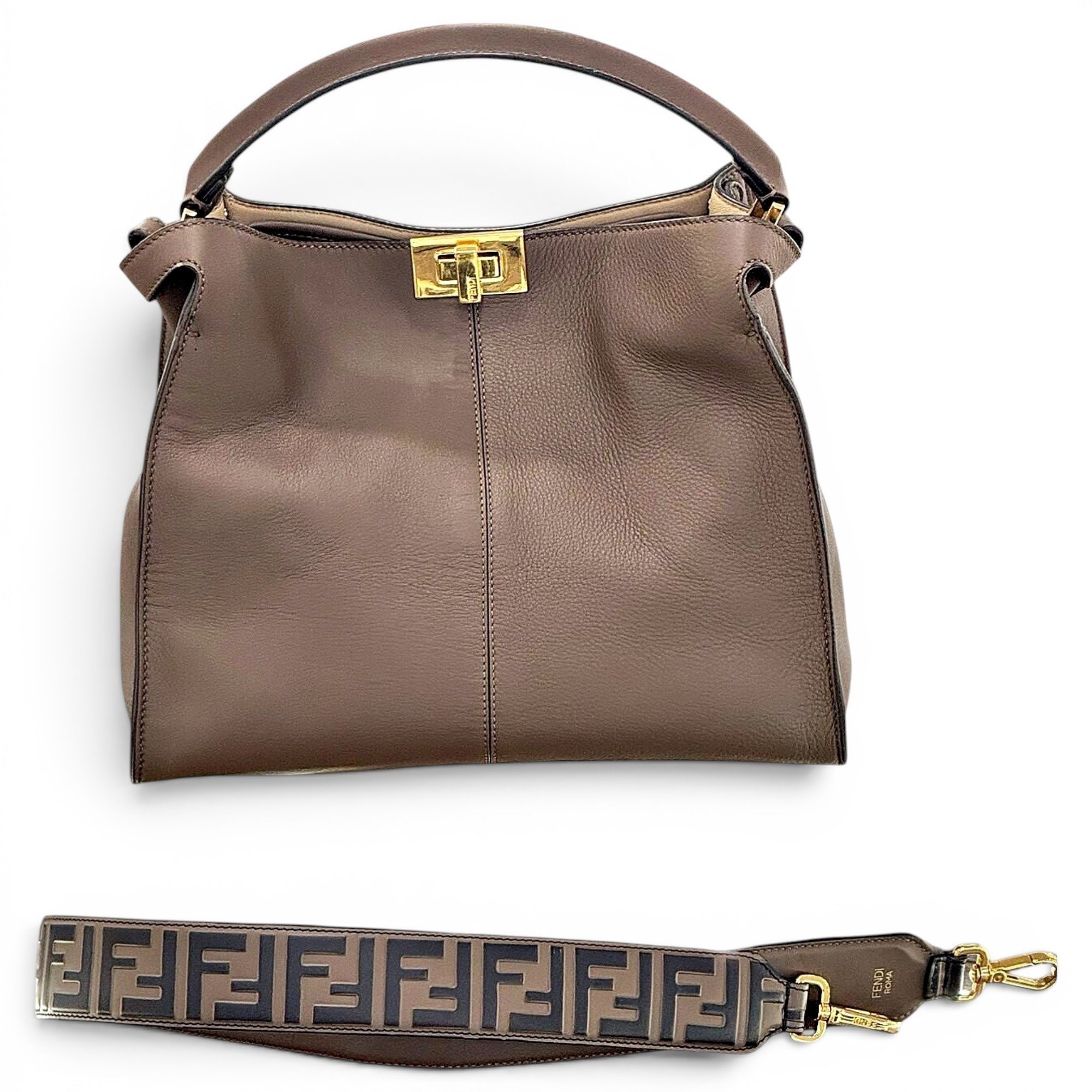 Peekaboo leather handbag