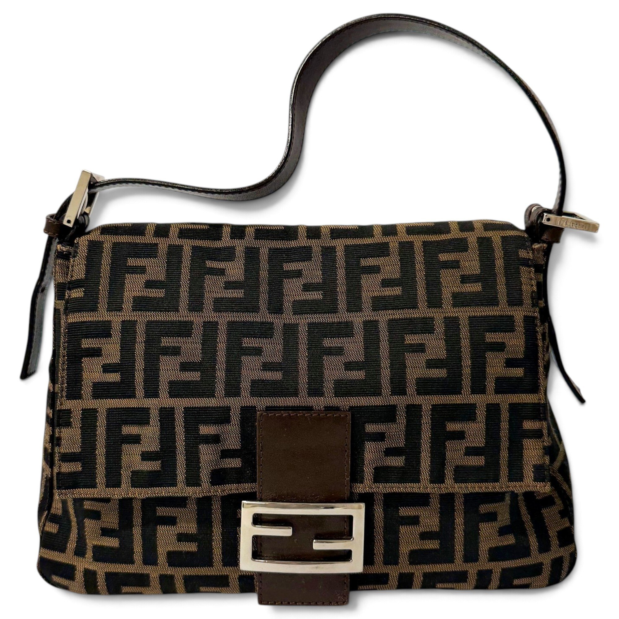 Baguette leather handbag