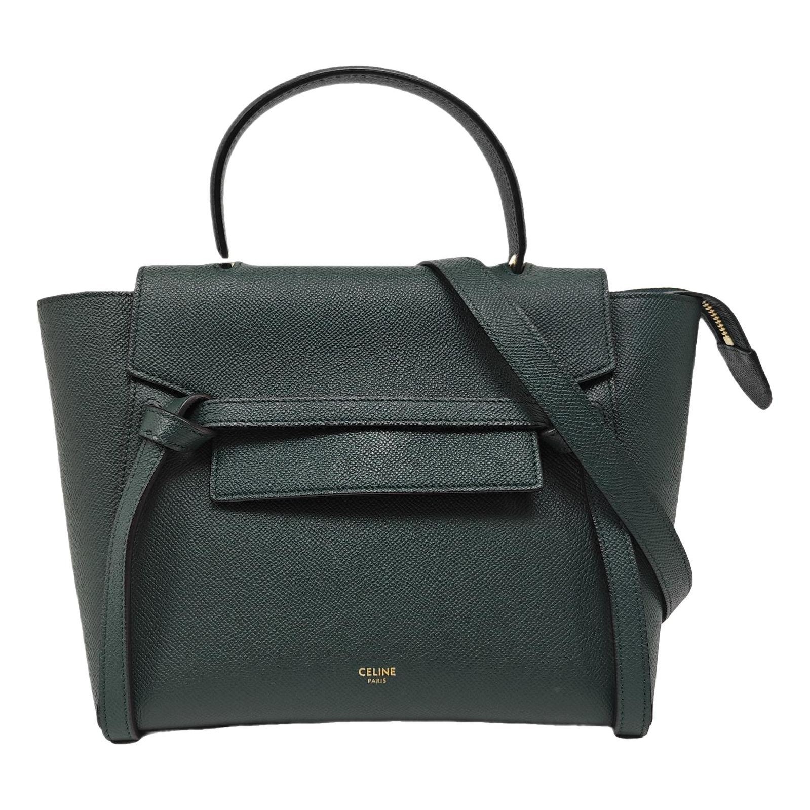Belt leather handbag