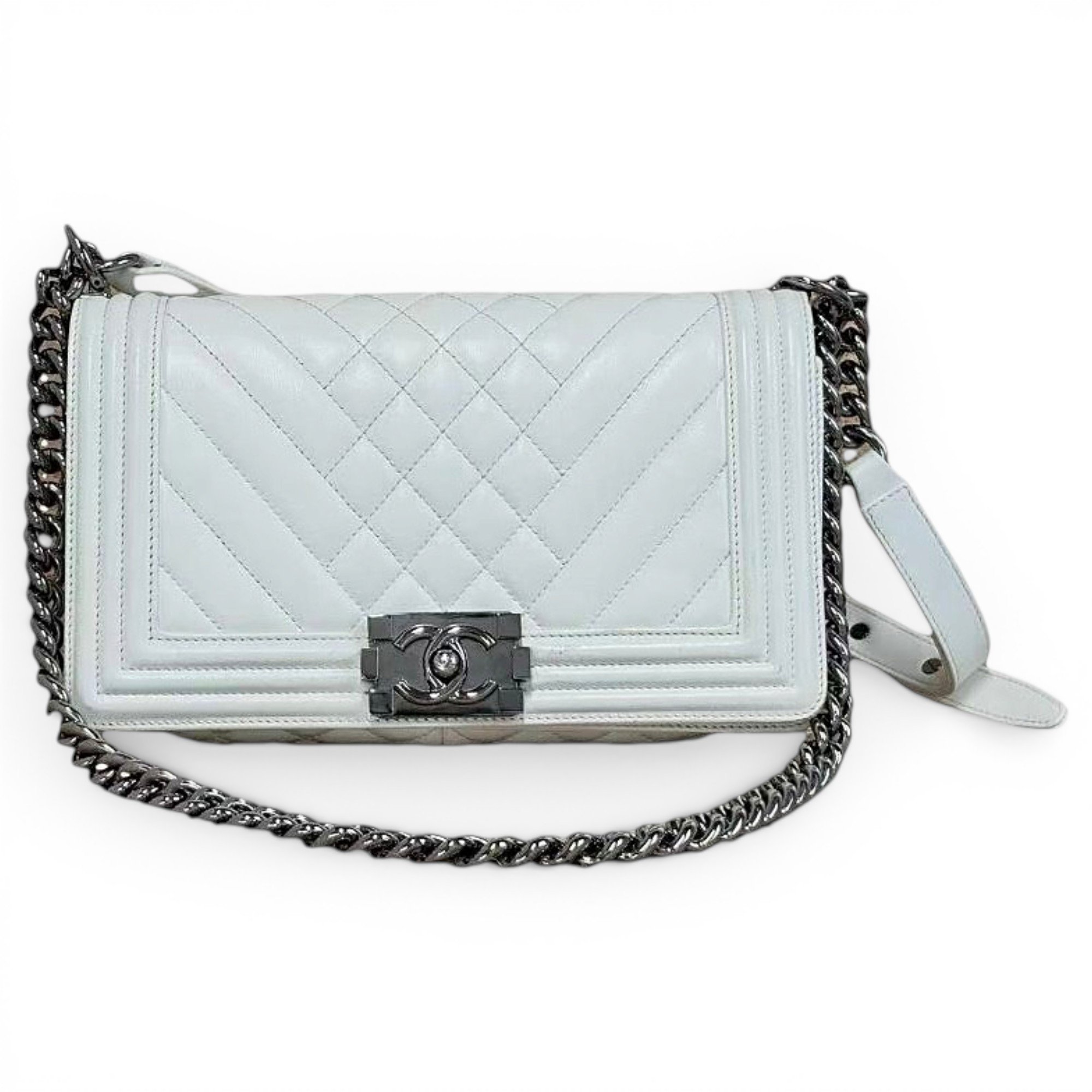 Boy leather crossbody bag