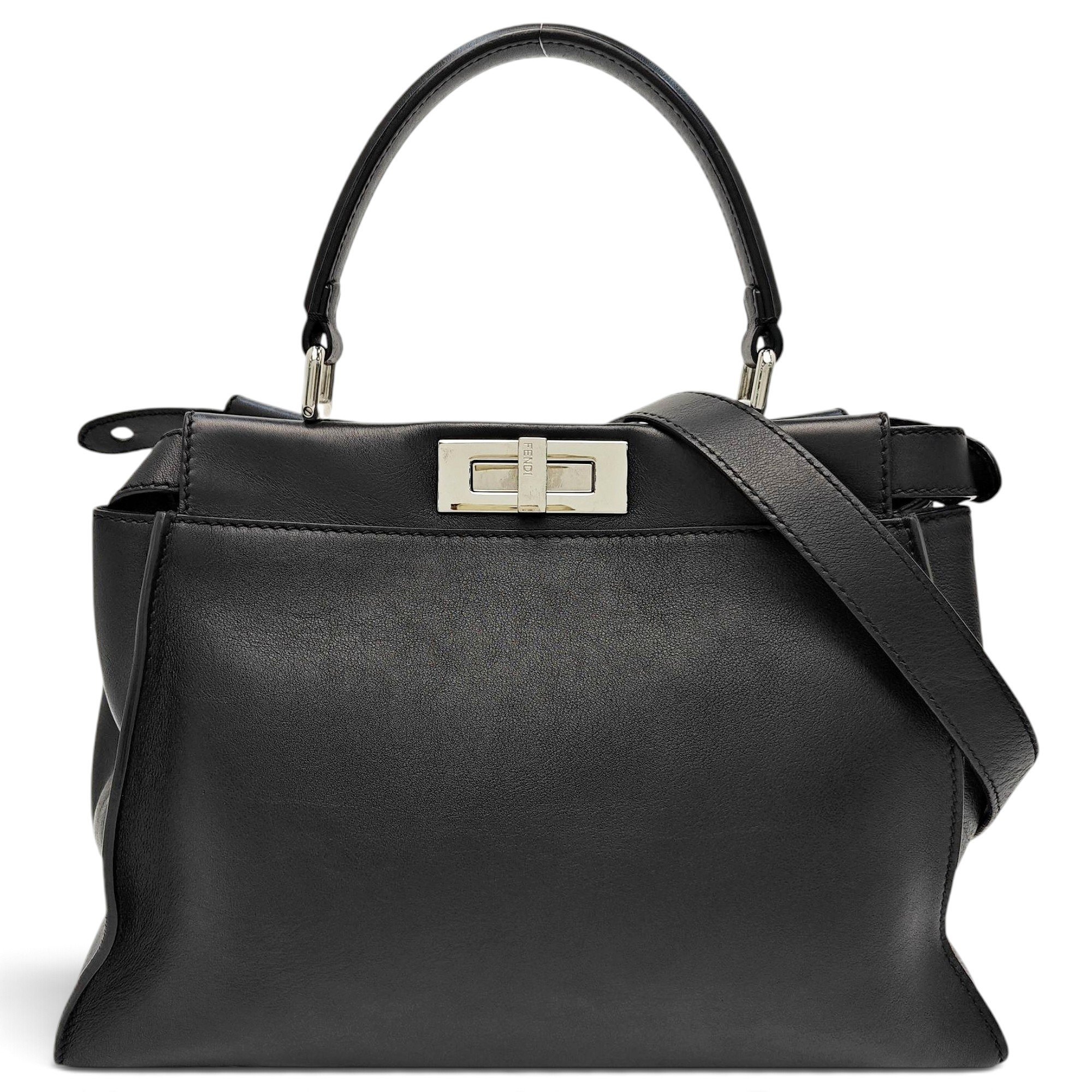 Peekaboo leather handbag