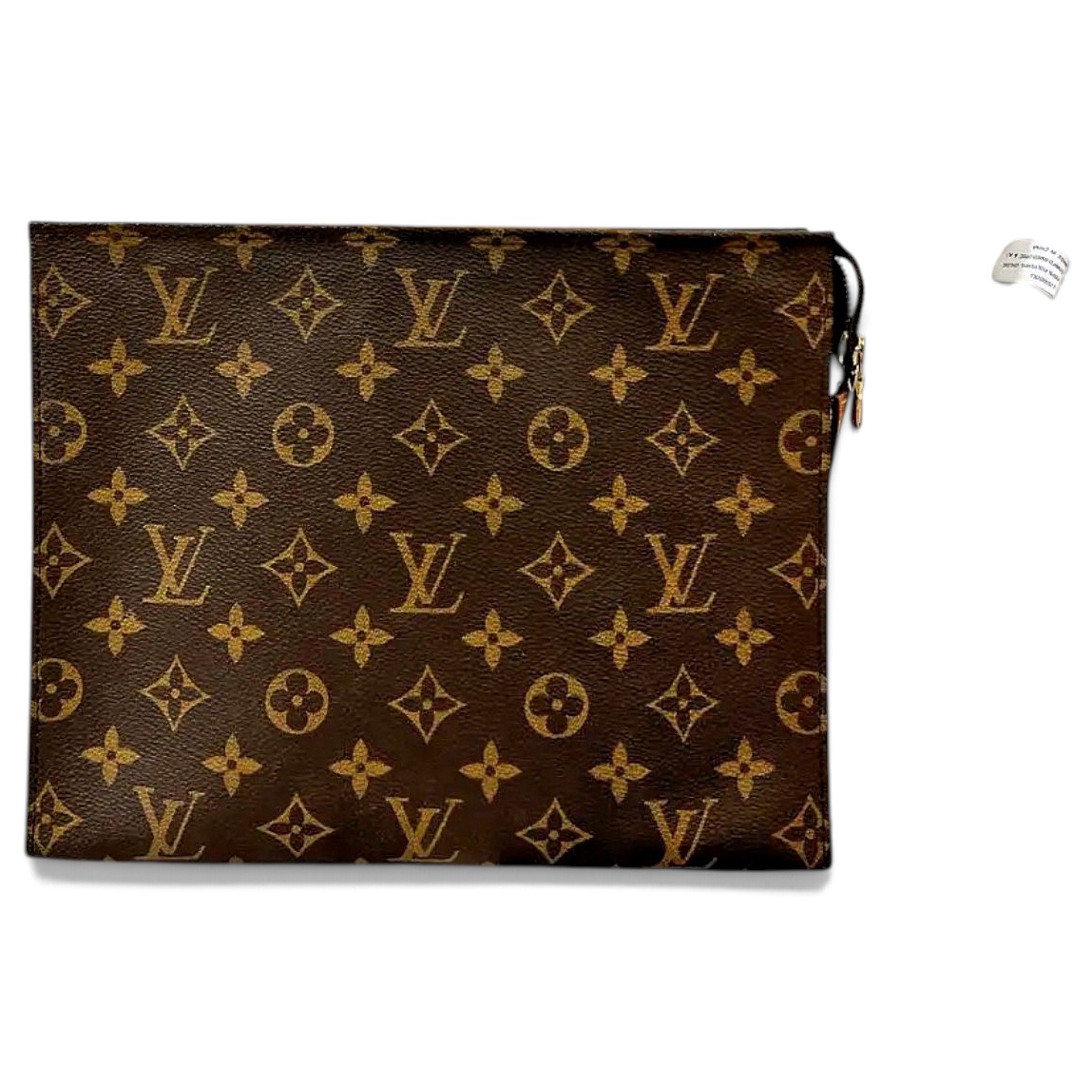 Leather clutch bag