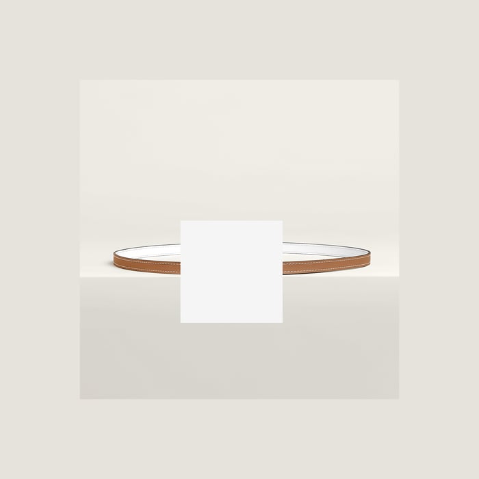 Bubble Belt Buckle & Reversible Leather Strap 13 MM