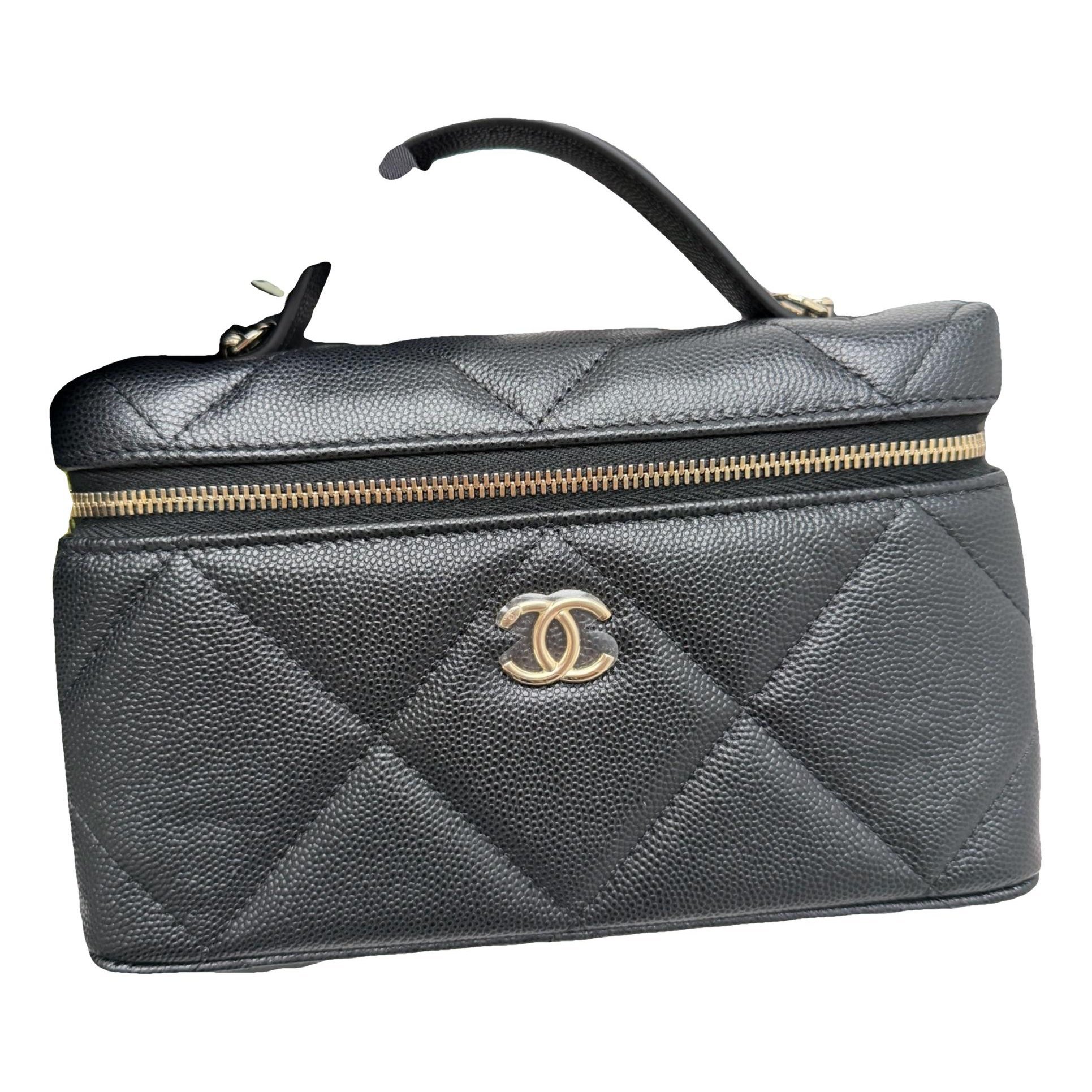 Vanity leather handbag