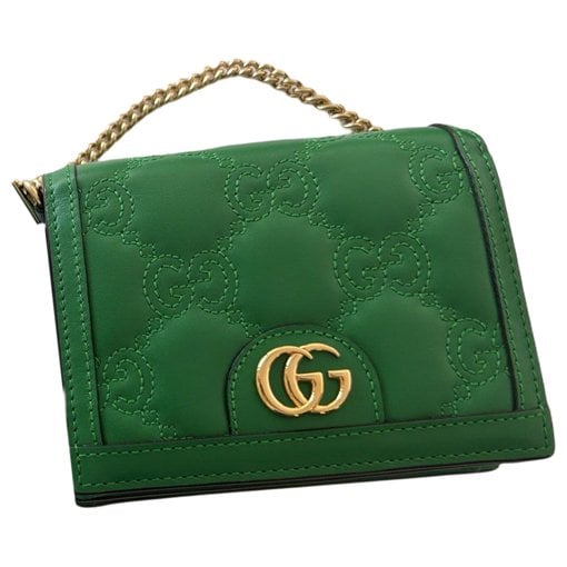 Leather clutch bag