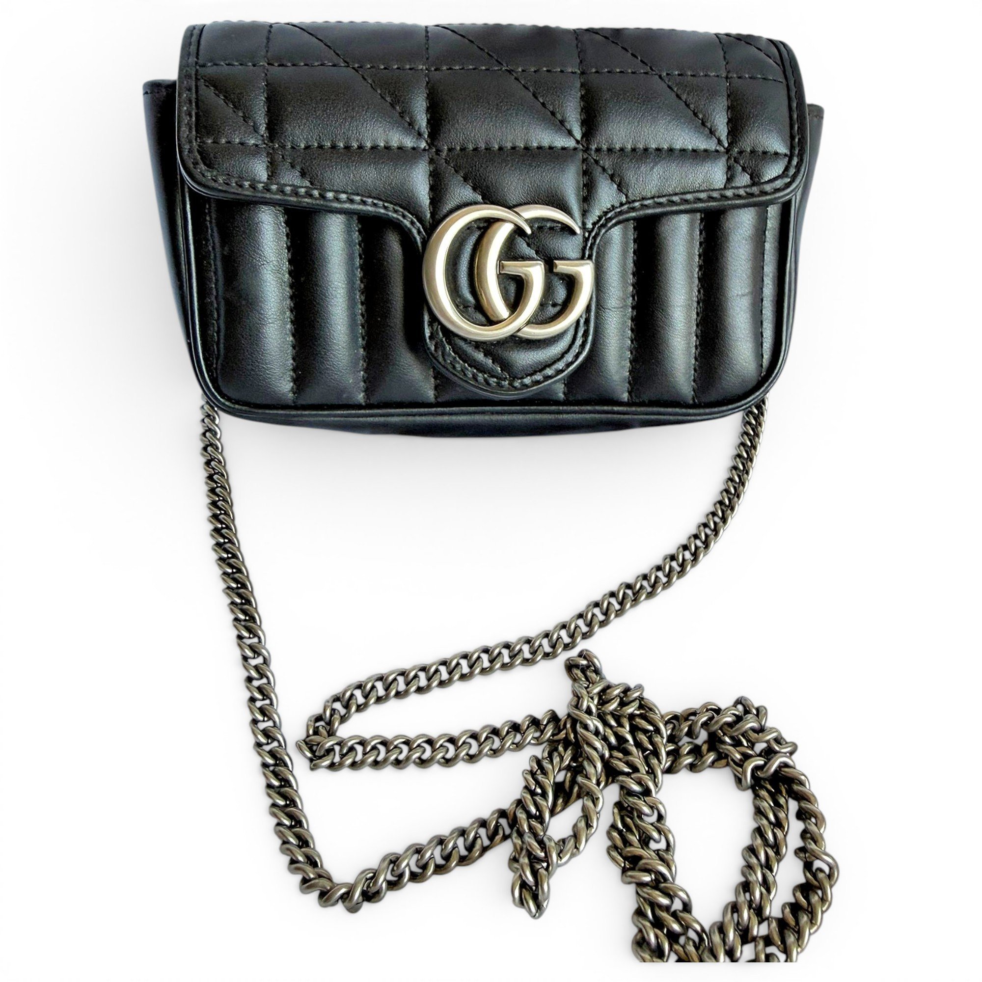 GG Marmont Flap leather crossbody bag