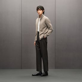 "Maillon Chaine d'Ancre" zipped cashmere jacket