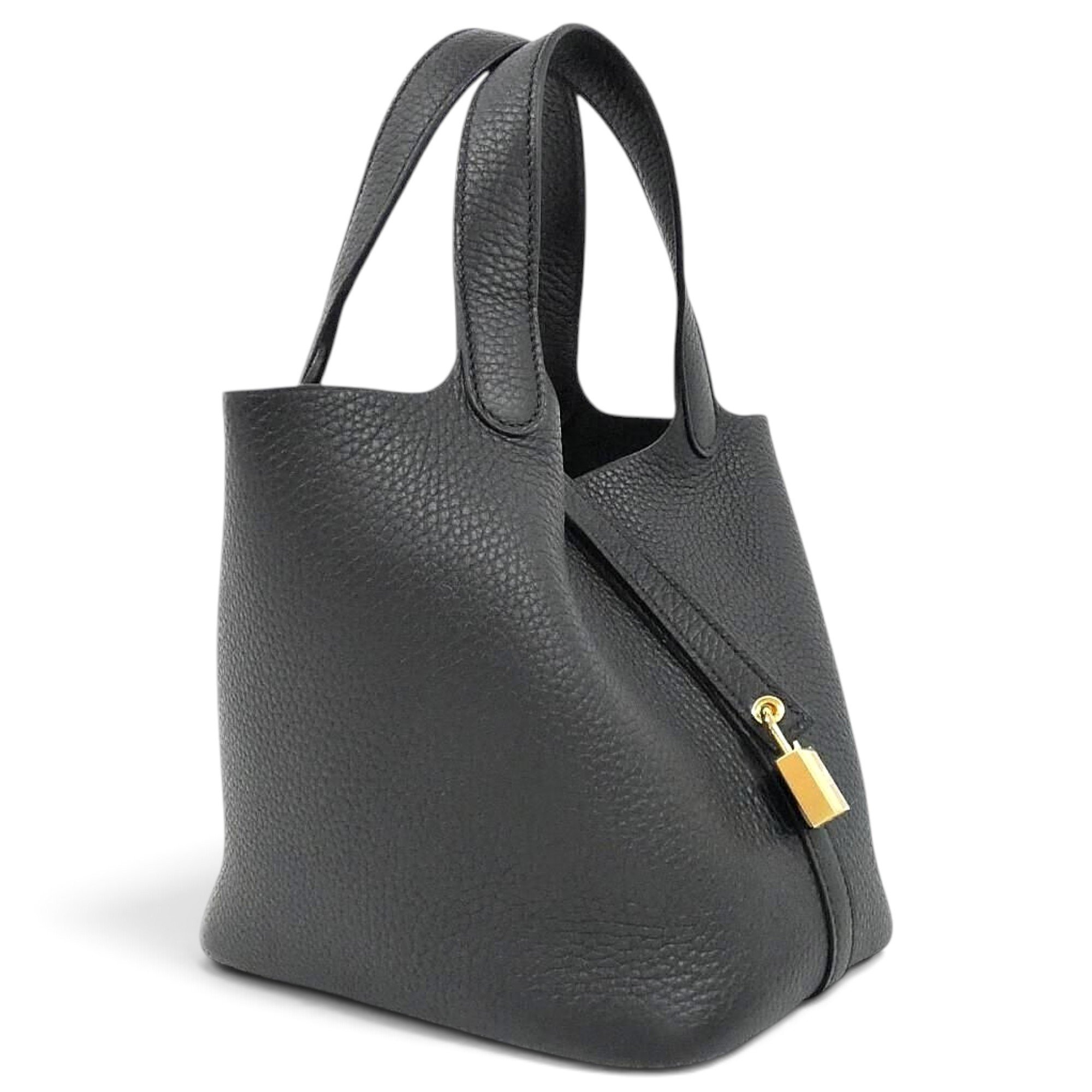 Picotin leather handbag