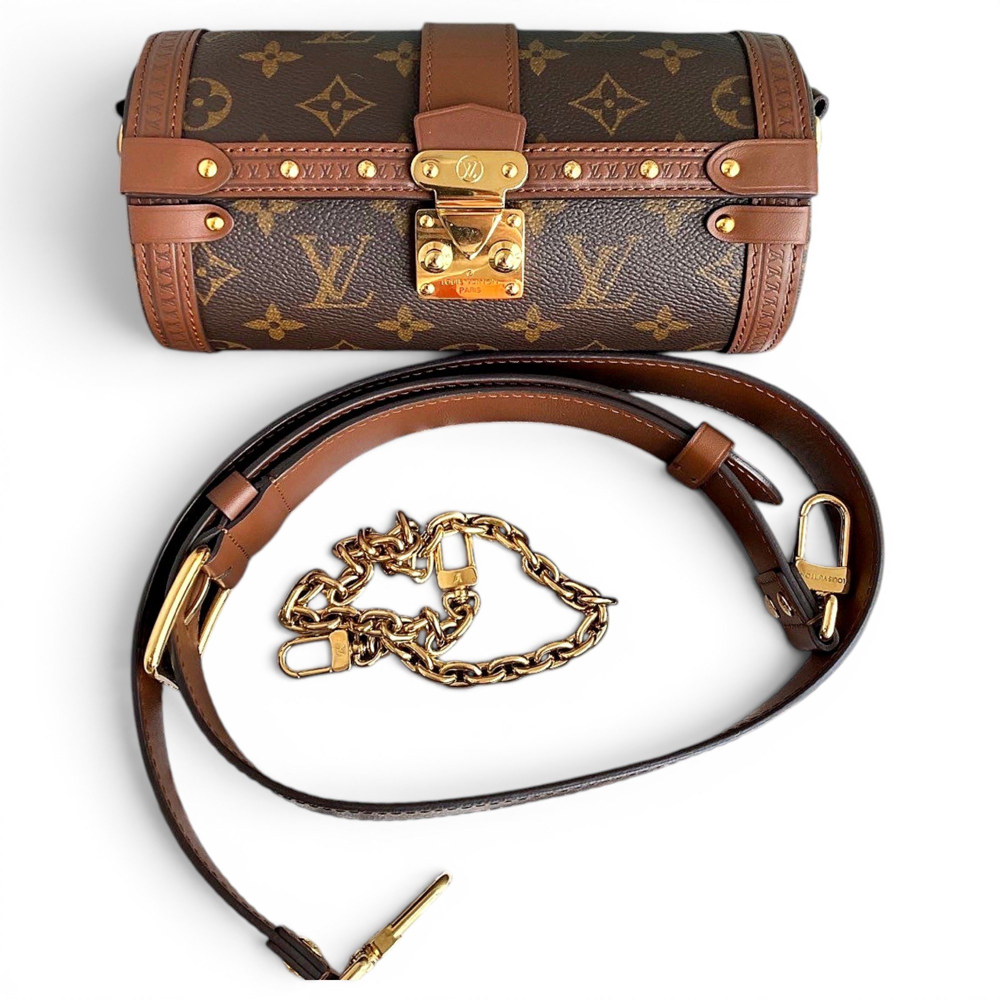 Papillon Trunk leather handbag