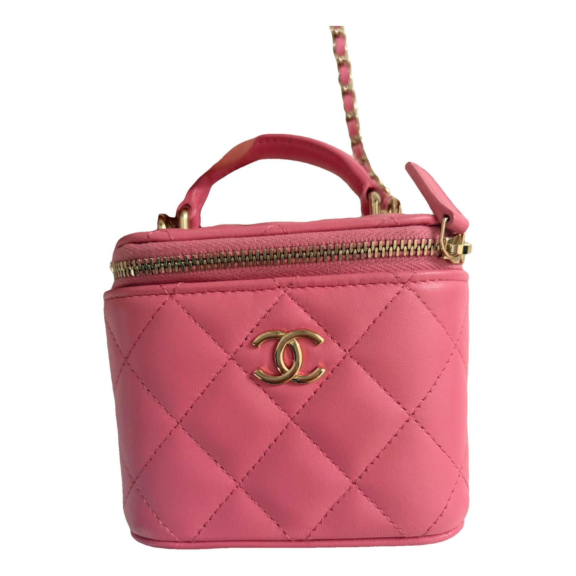 Trendy CC Vanity leather handbag