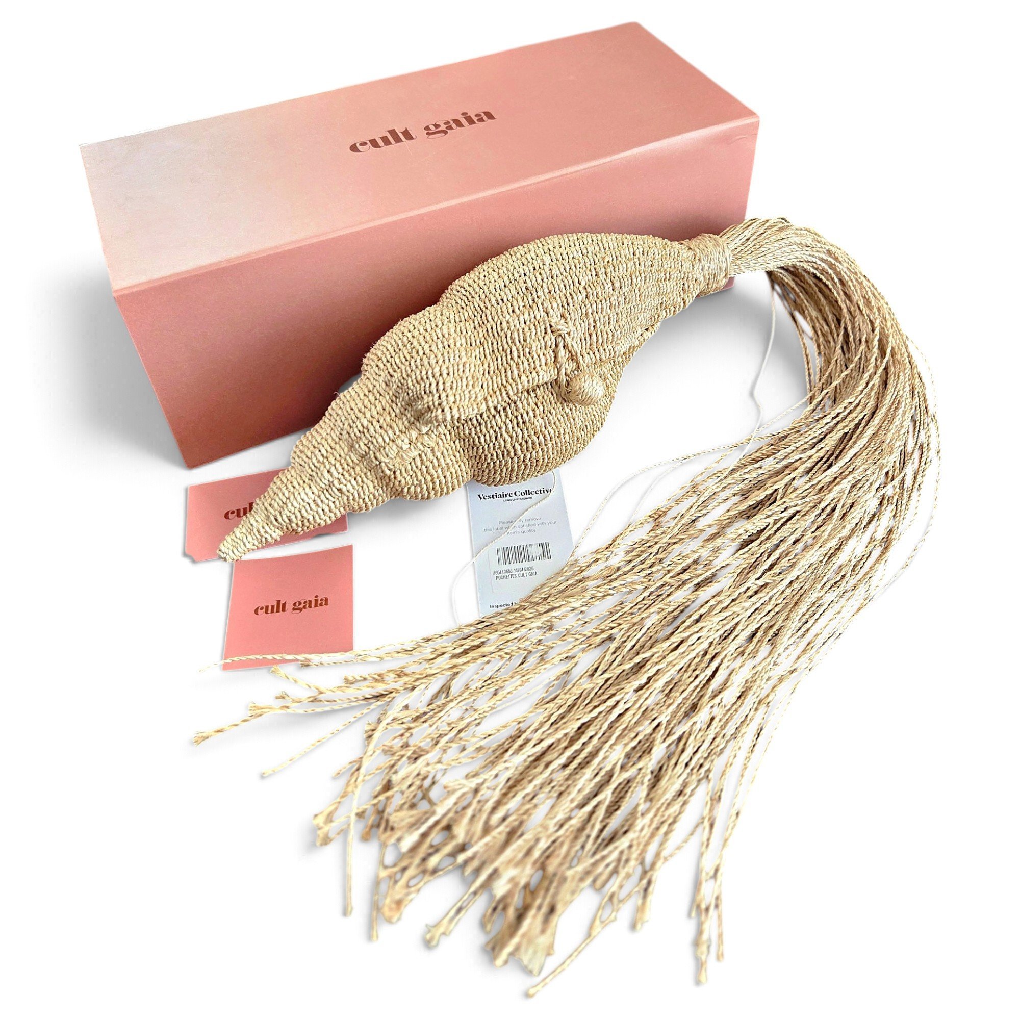 Linen clutch bag