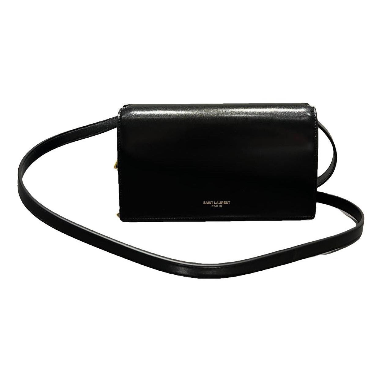 Leather clutch bag