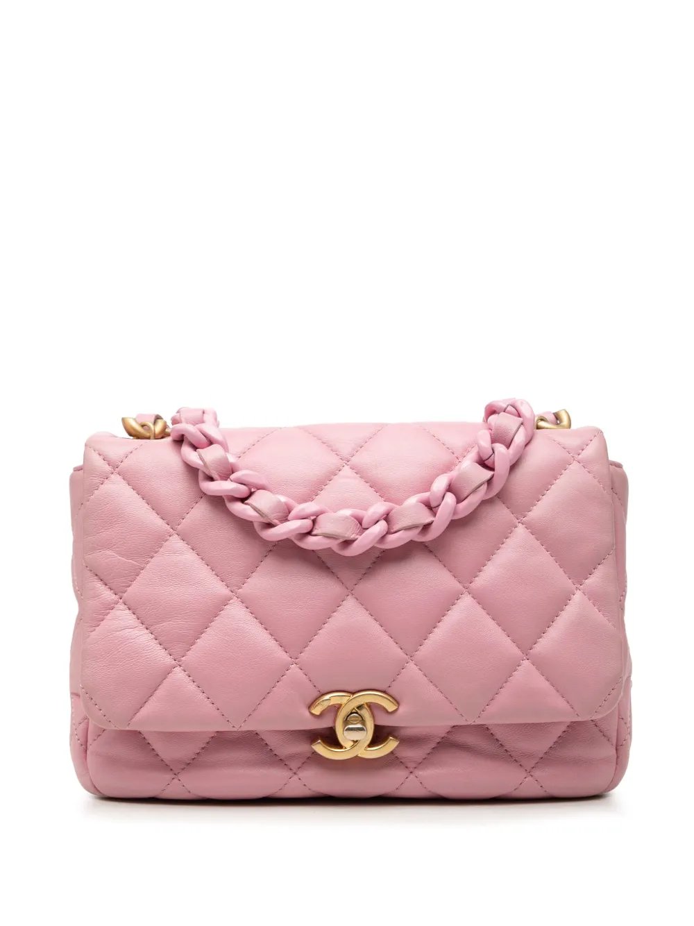 2021-2026 Small Quilted Lambskin Candy Chain Flap crossbody bag