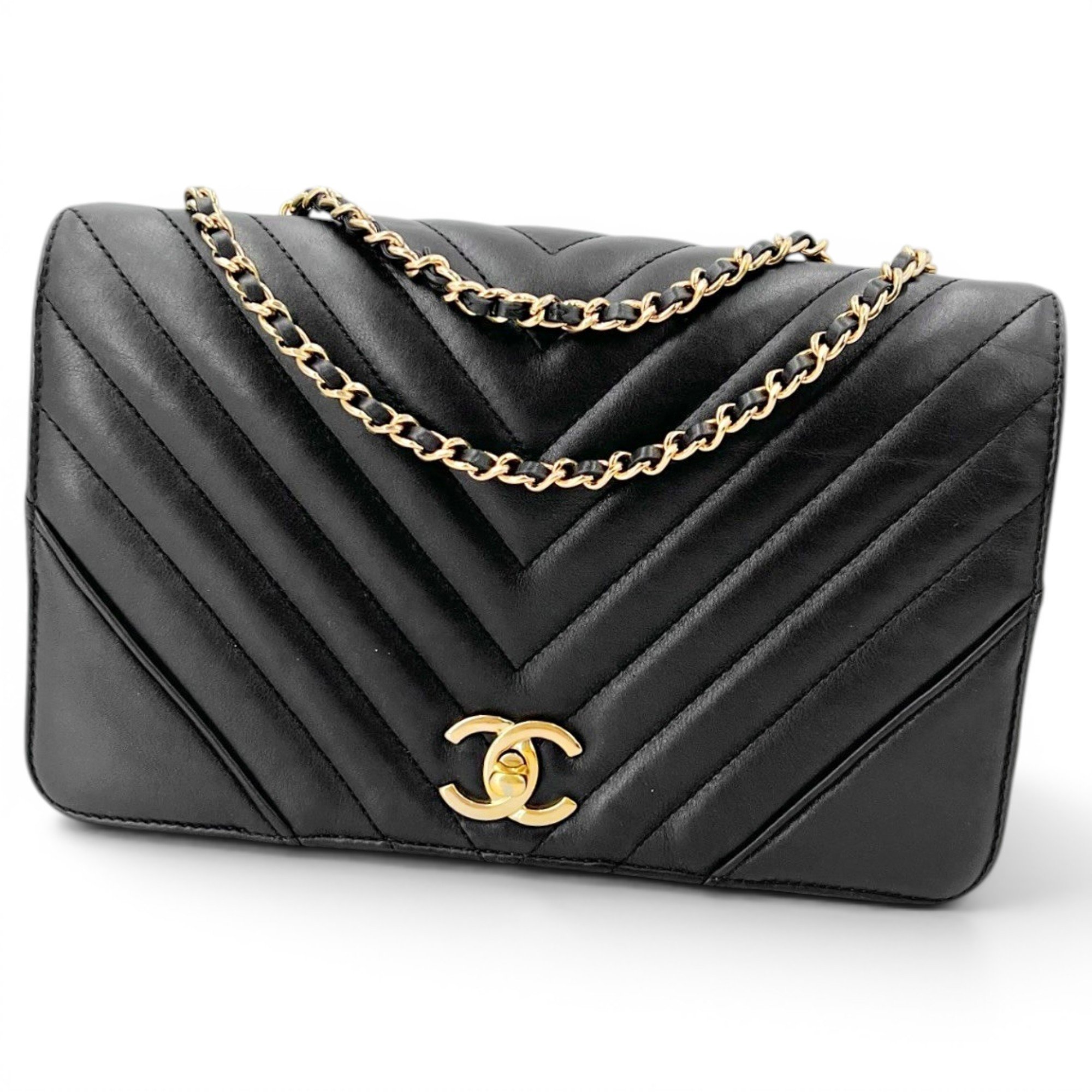 Statement leather handbag