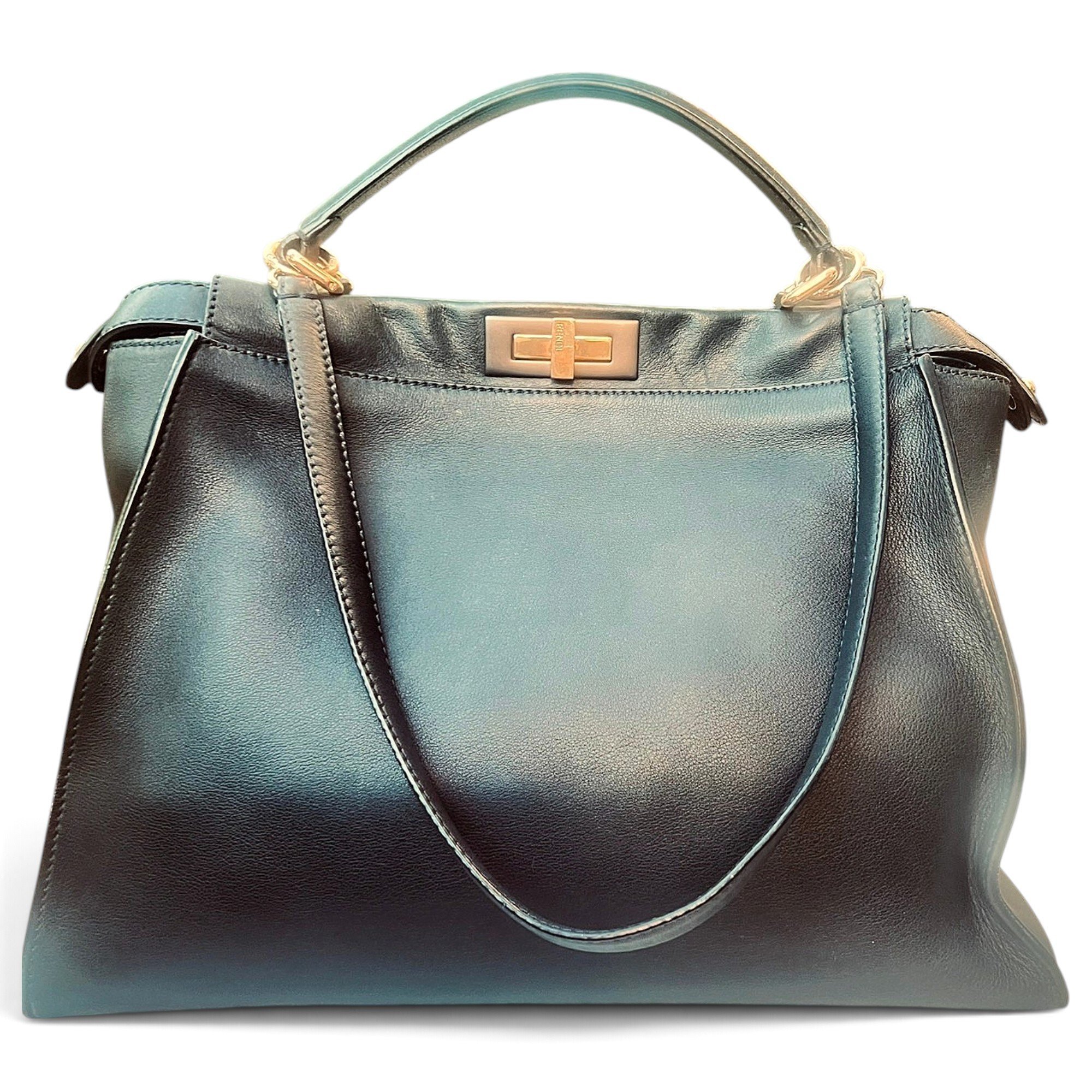 Peekaboo leather handbag