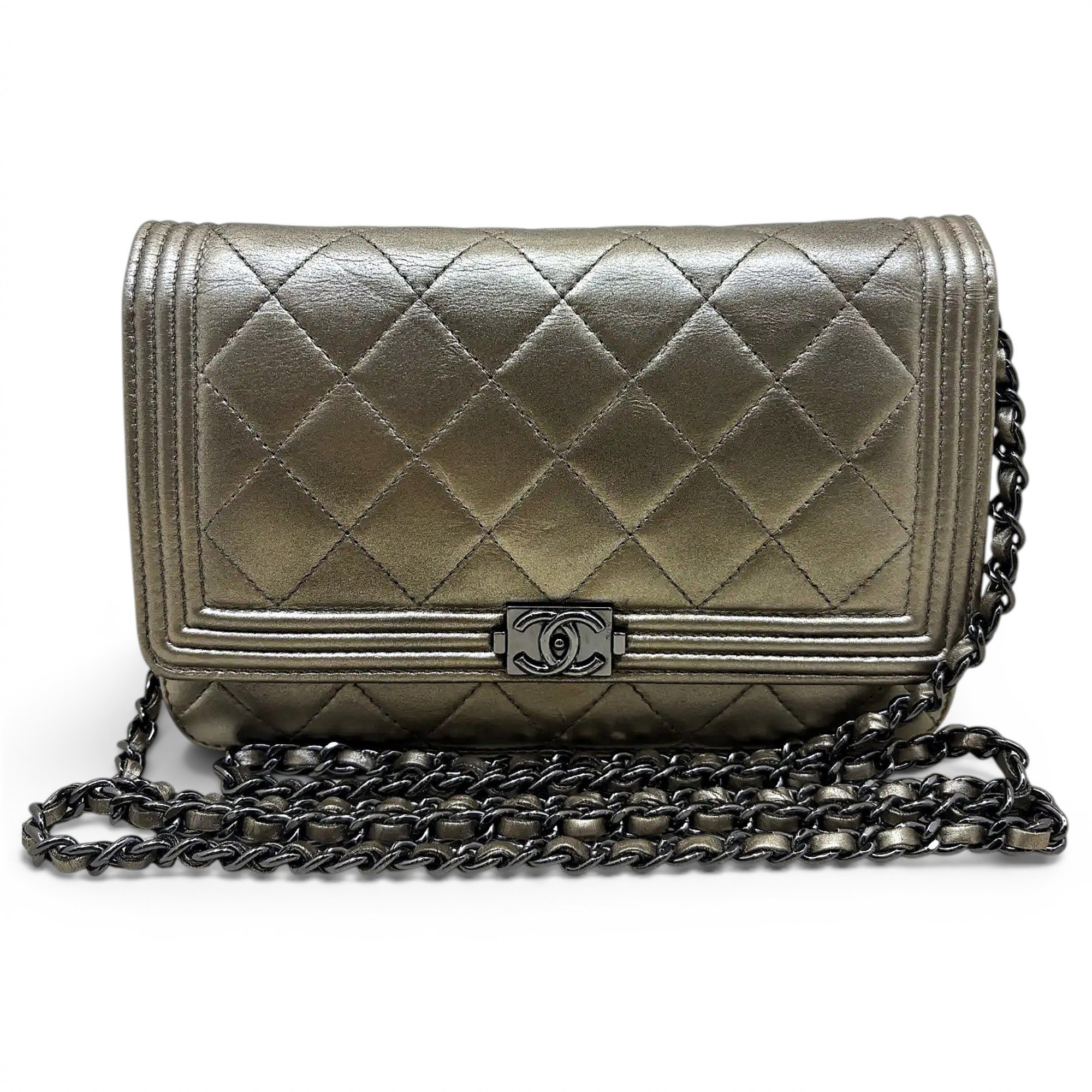 Boy leather crossbody bag