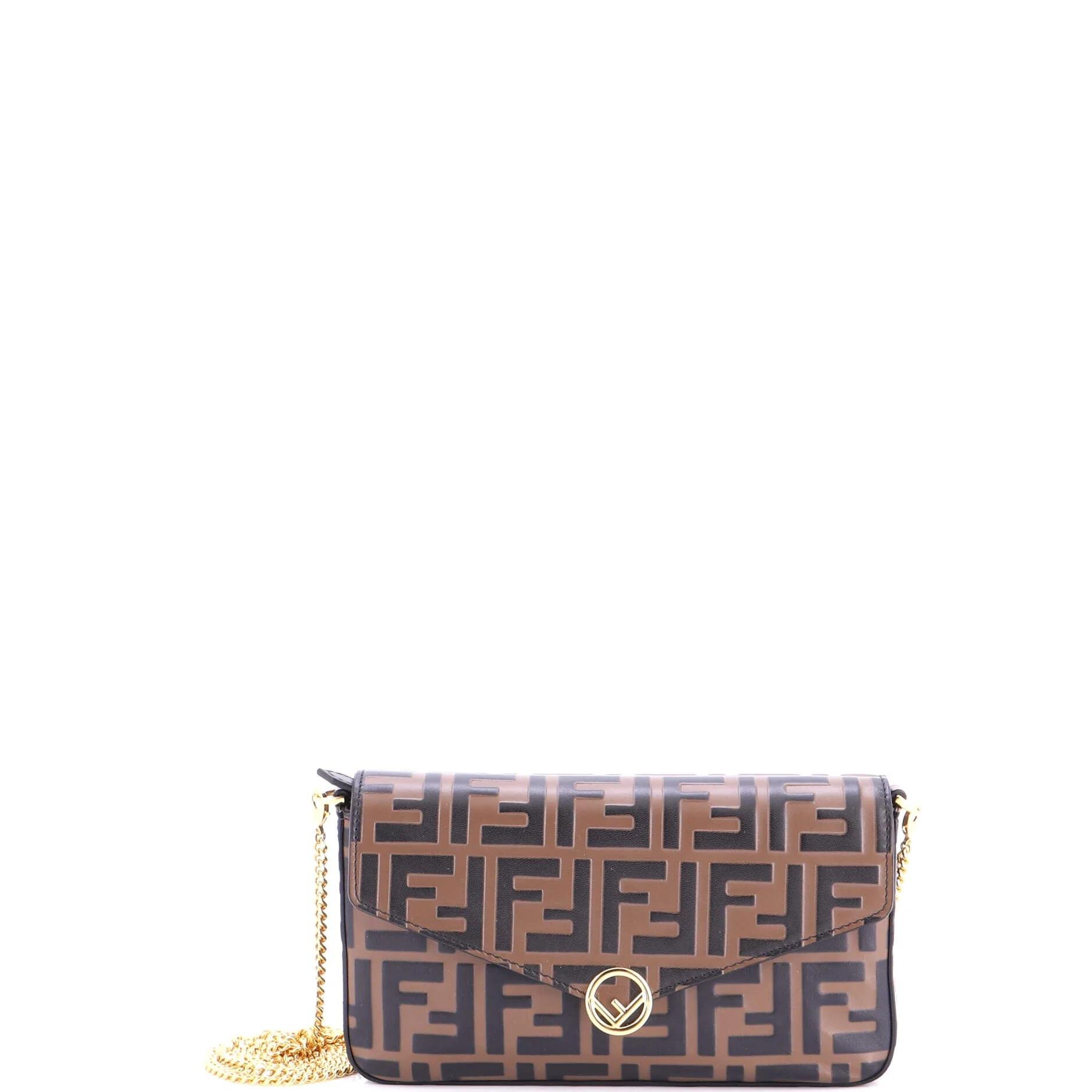 Leather clutch bag