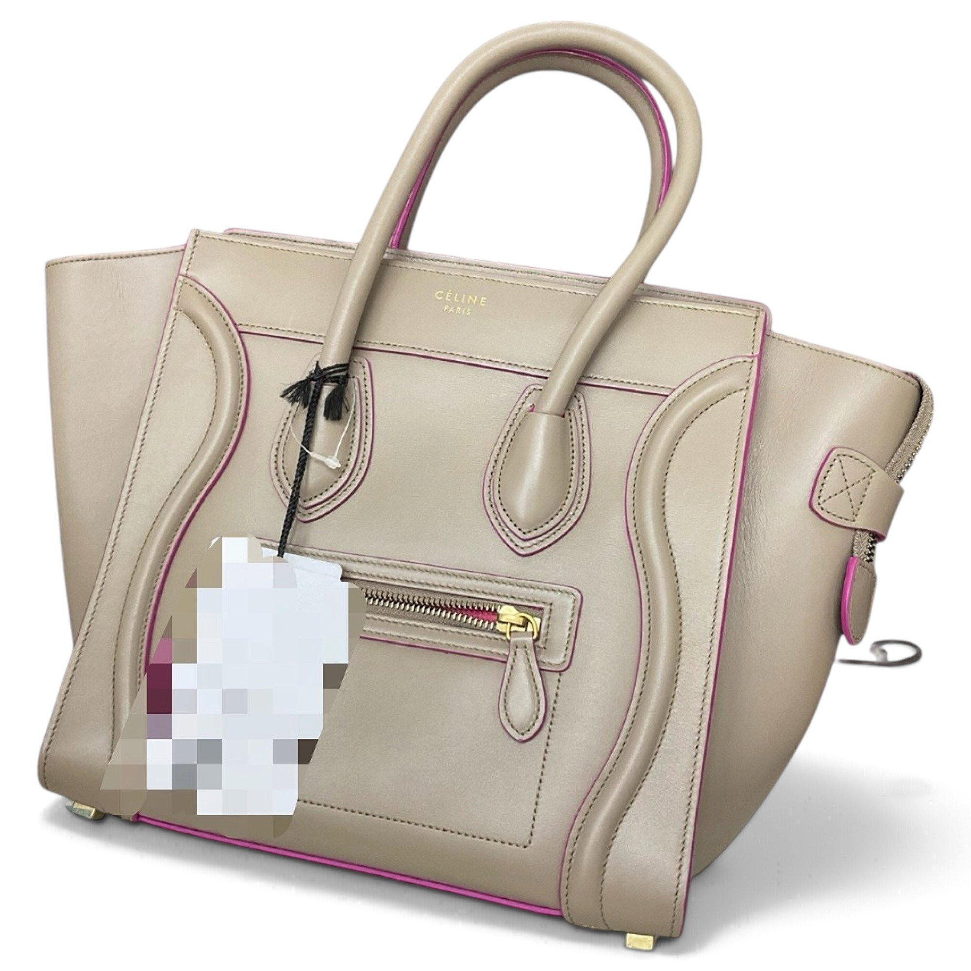 Luggage leather handbag