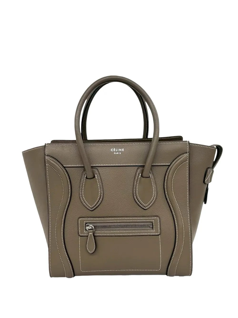 Celine 2014 Micro Leather Luggage tote bag