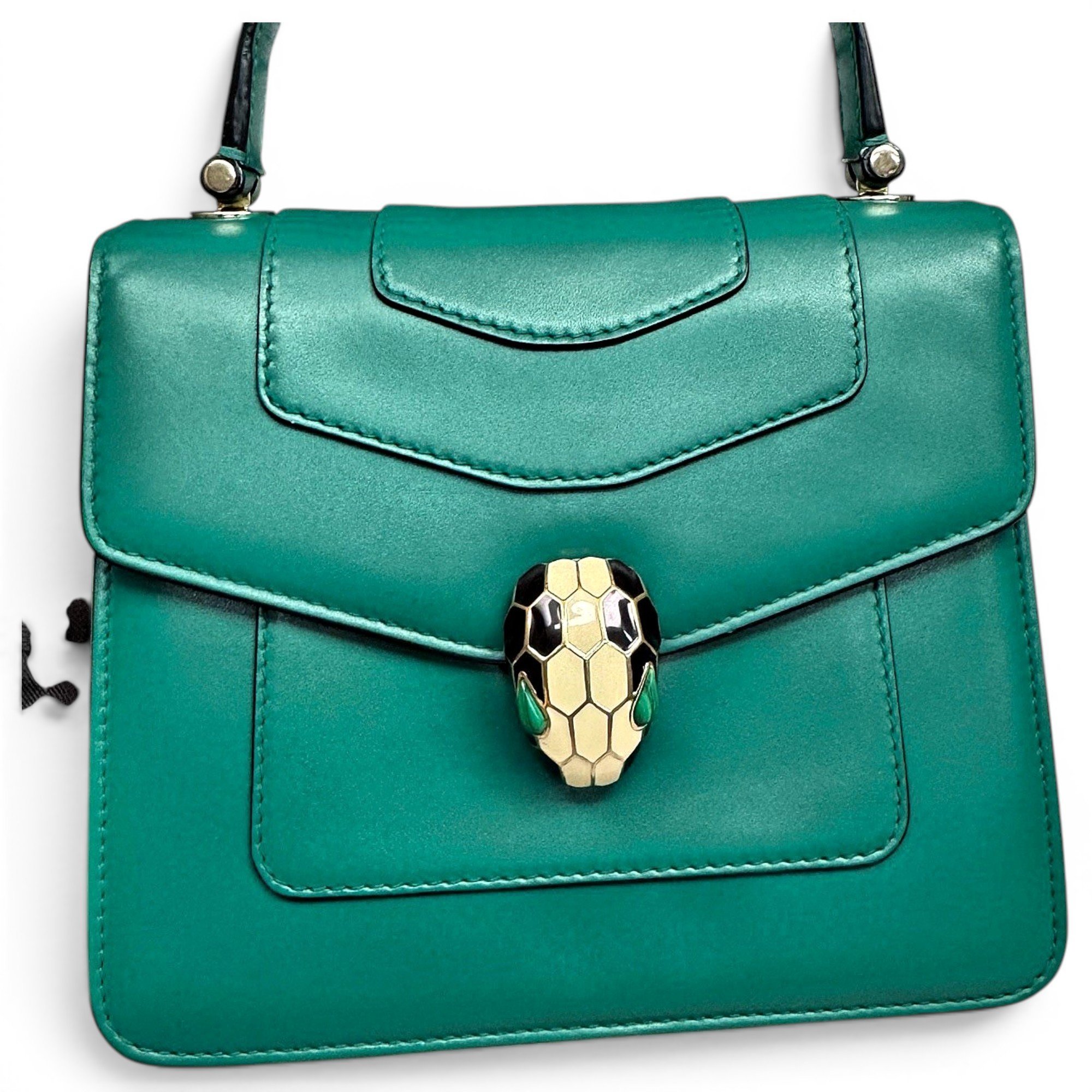 Bvlgari Serpenti leather handbag